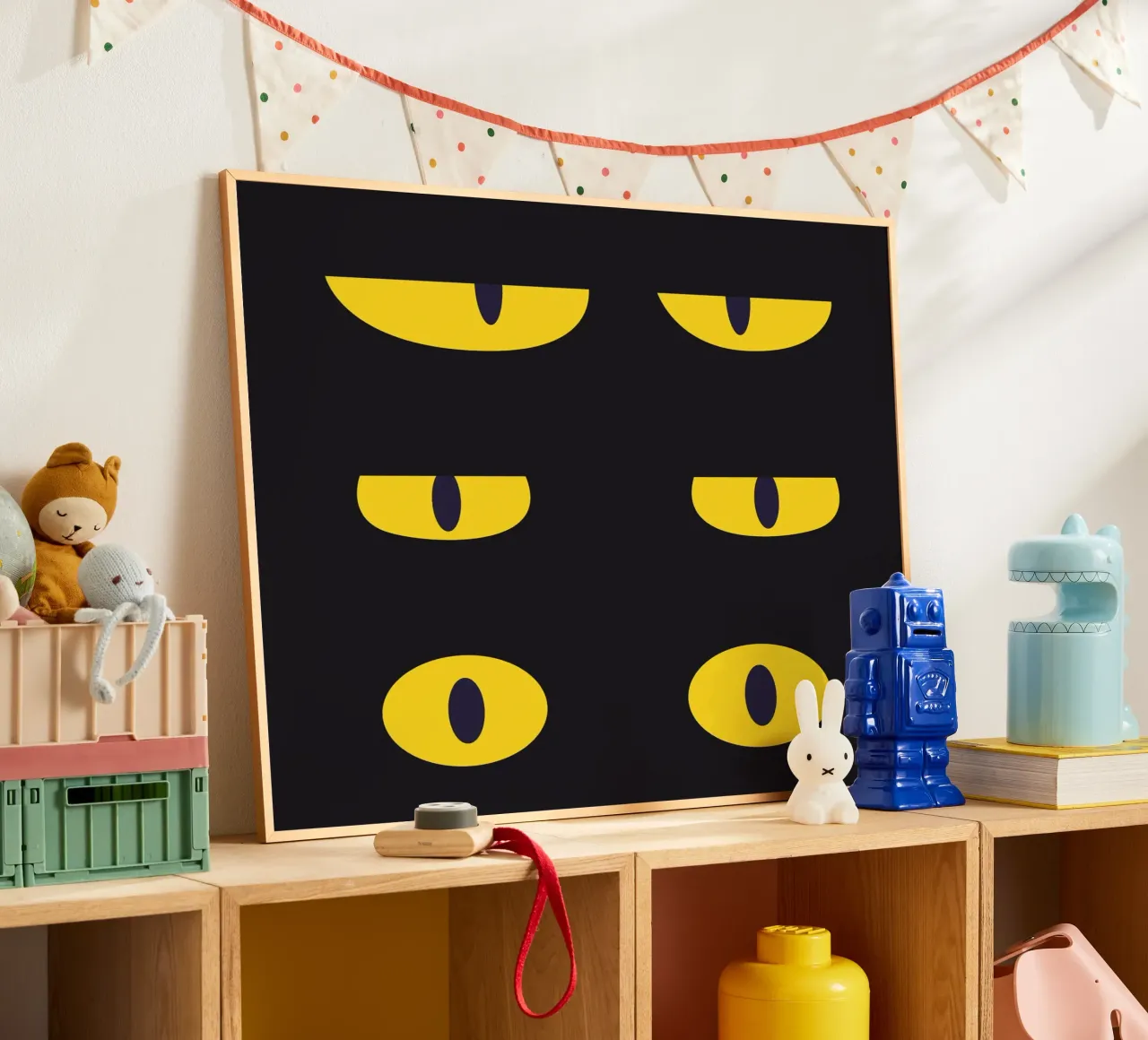 Lazy Cat Eye In The Dark hahnemühle by galihstudio