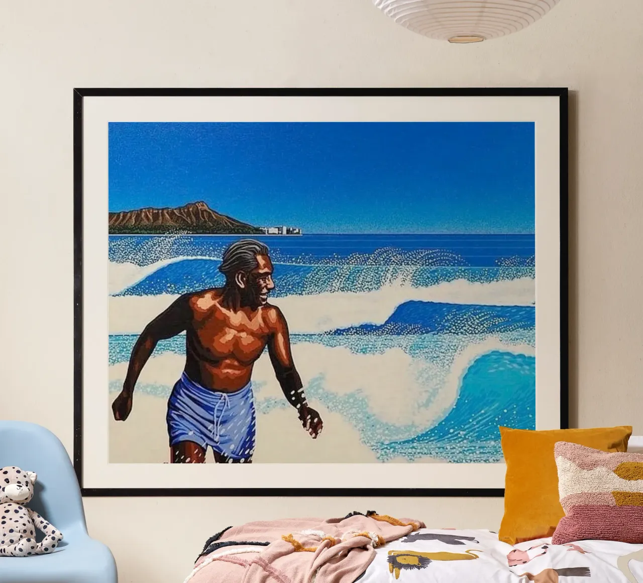 Beach Boy - Hiroshi Nagai poster da Art In The Sky