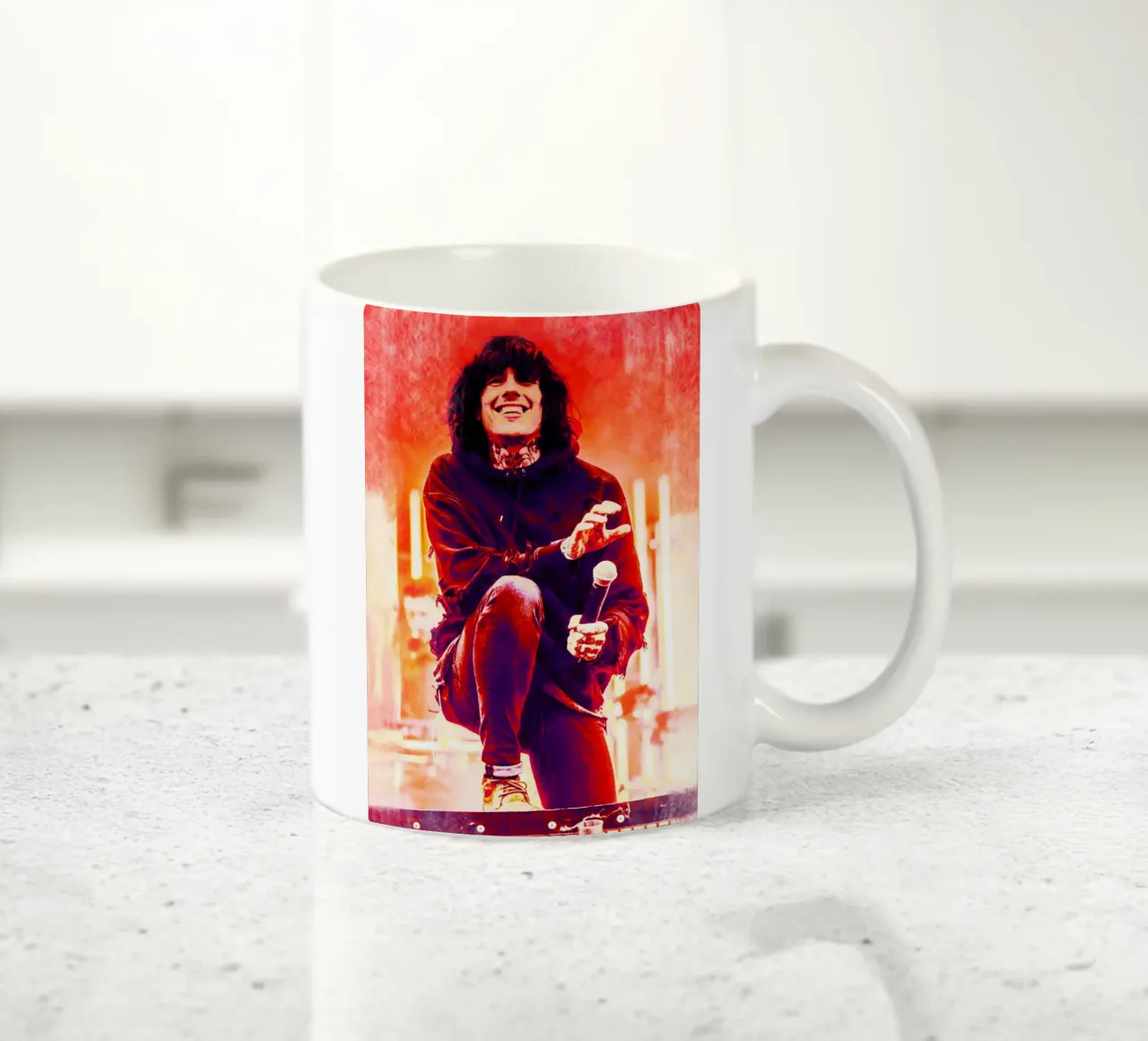 Oliver Sykes - Bring Me The Horizon tazza in ceramica da Lembayung art