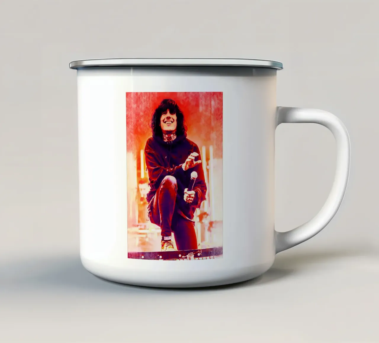 Oliver Sykes - Bring Me The Horizon tazza in smalto da Lembayung art