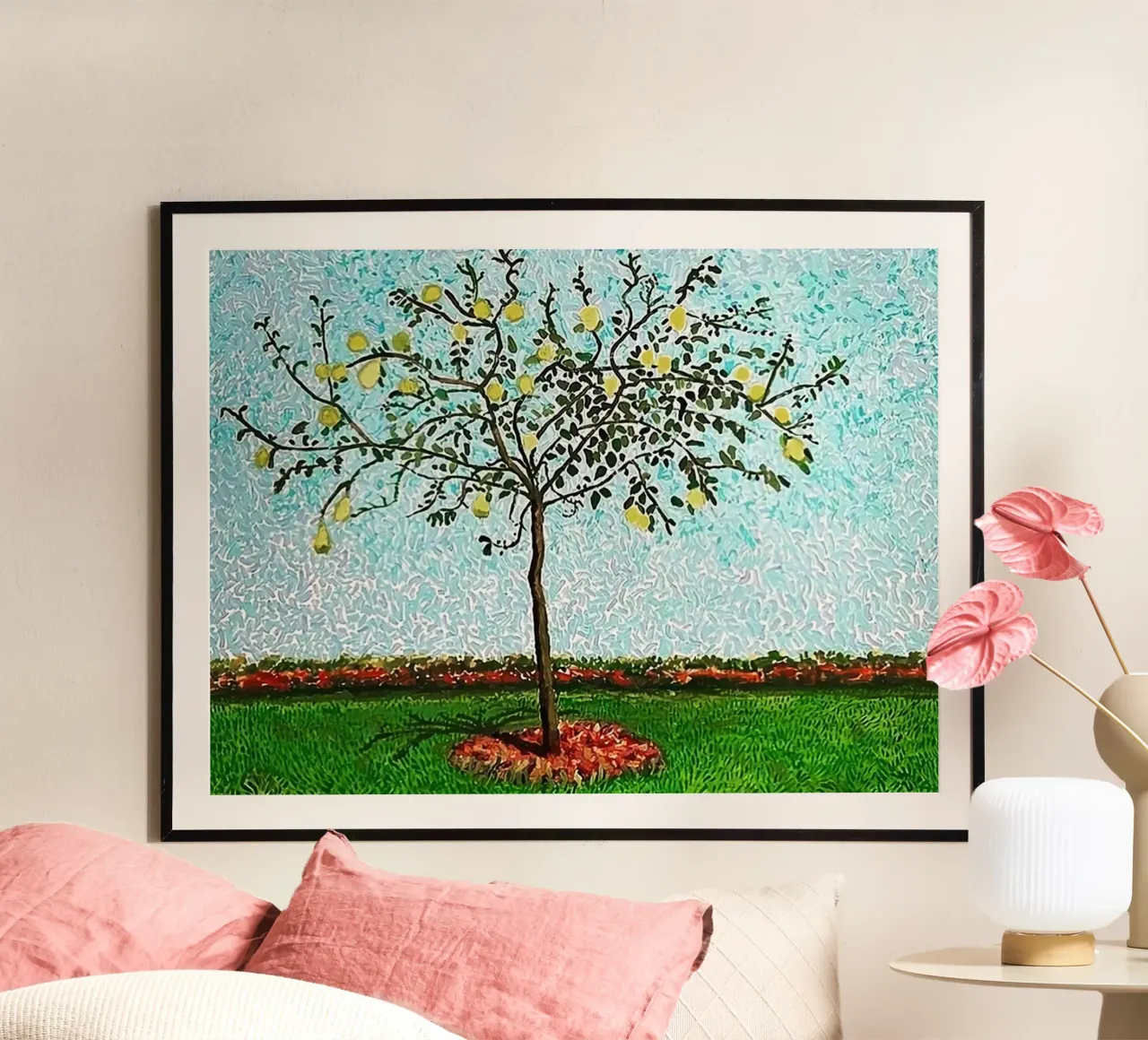 Albero di mele cotogne poster con telaio in plastica da KOOL STORE
