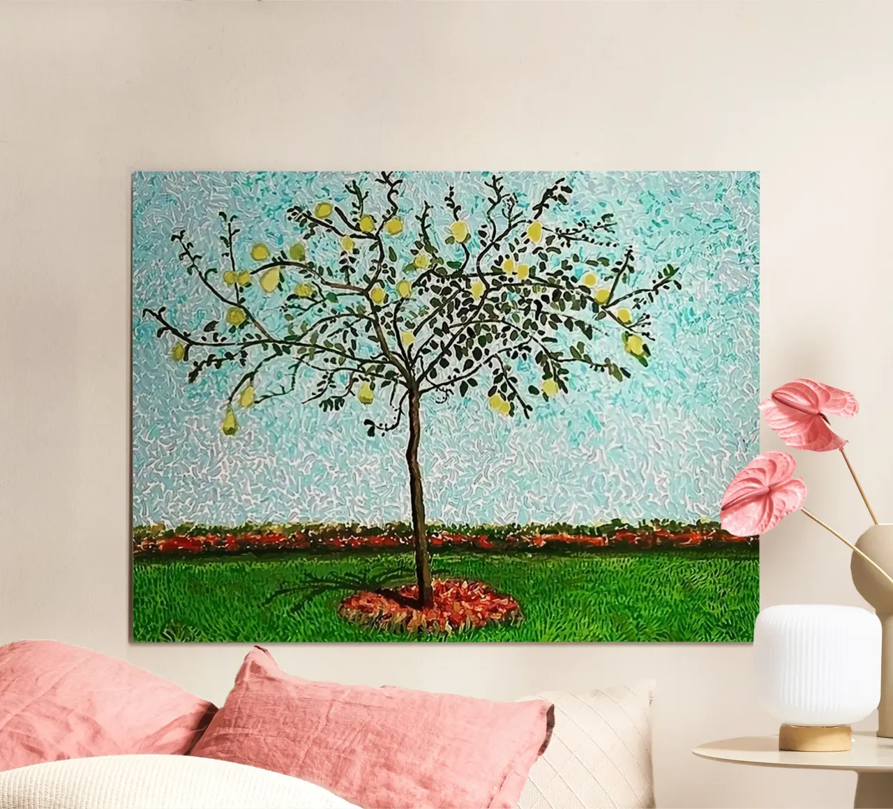 Albero di mele cotogne poster con telaio in plastica da KOOL STORE