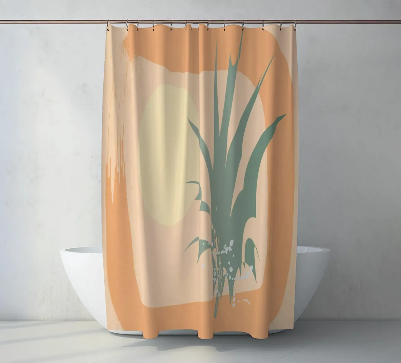 Minimale Bepflanzung Duschvorhang von LaylaOzHome