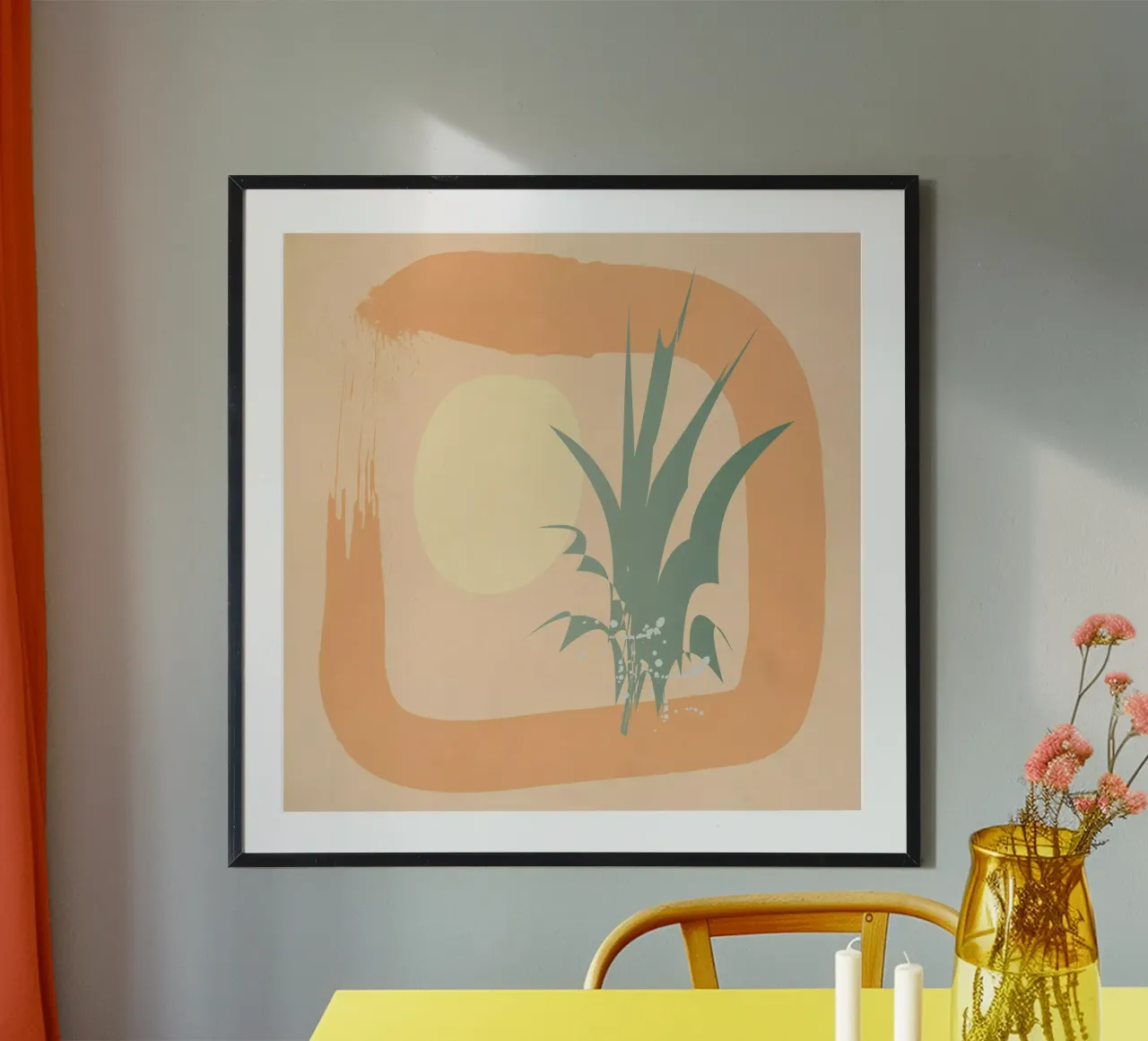 Minimale Bepflanzung Poster mit Kunststoffrahmen von LaylaOzHome