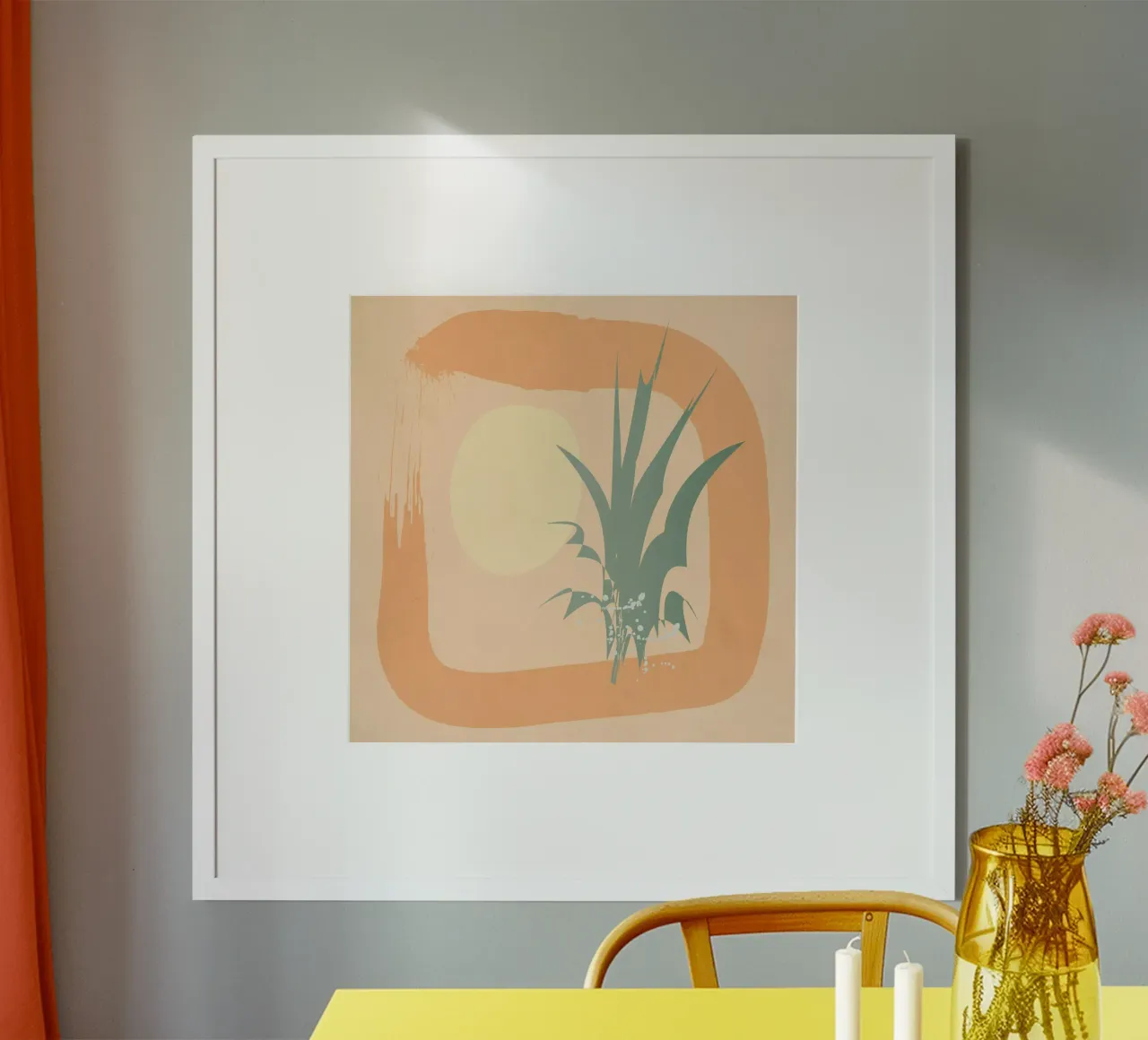Minimale Bepflanzung Poster mit Kunststoffrahmen von LaylaOzHome