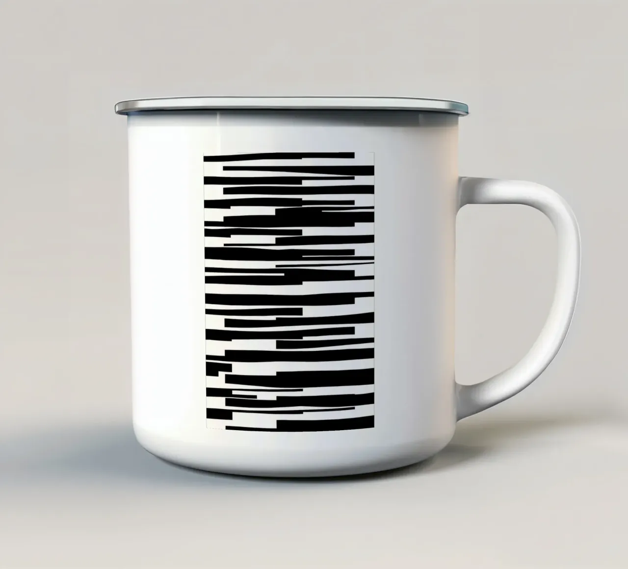 Organic 11 | Black & White tazza in smalto da sabidussi