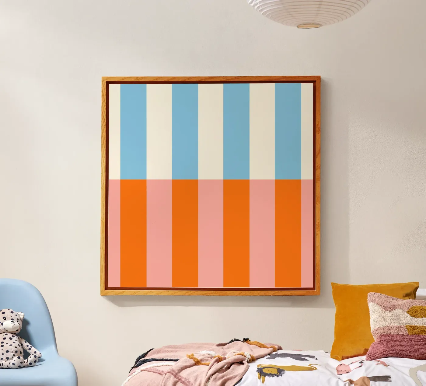 Block vibrant stripes No1 plexiglass da TijanaArtStudio88