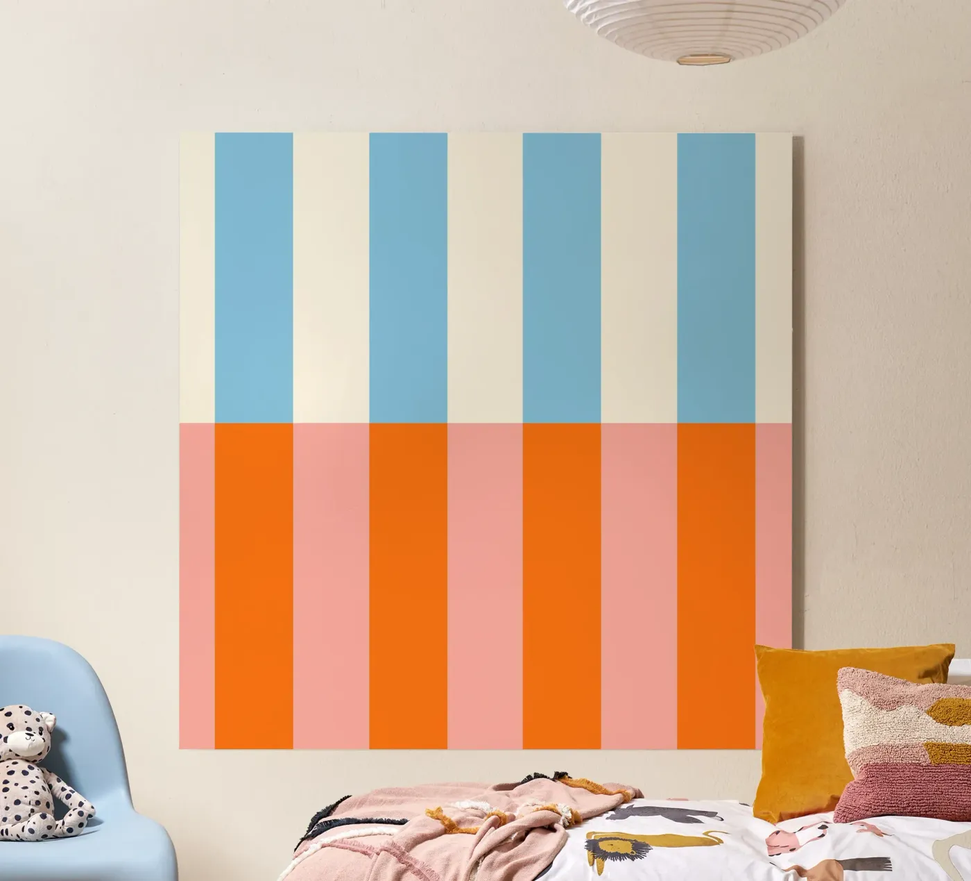 Block vibrant stripes No1 plexiglass da TijanaArtStudio88