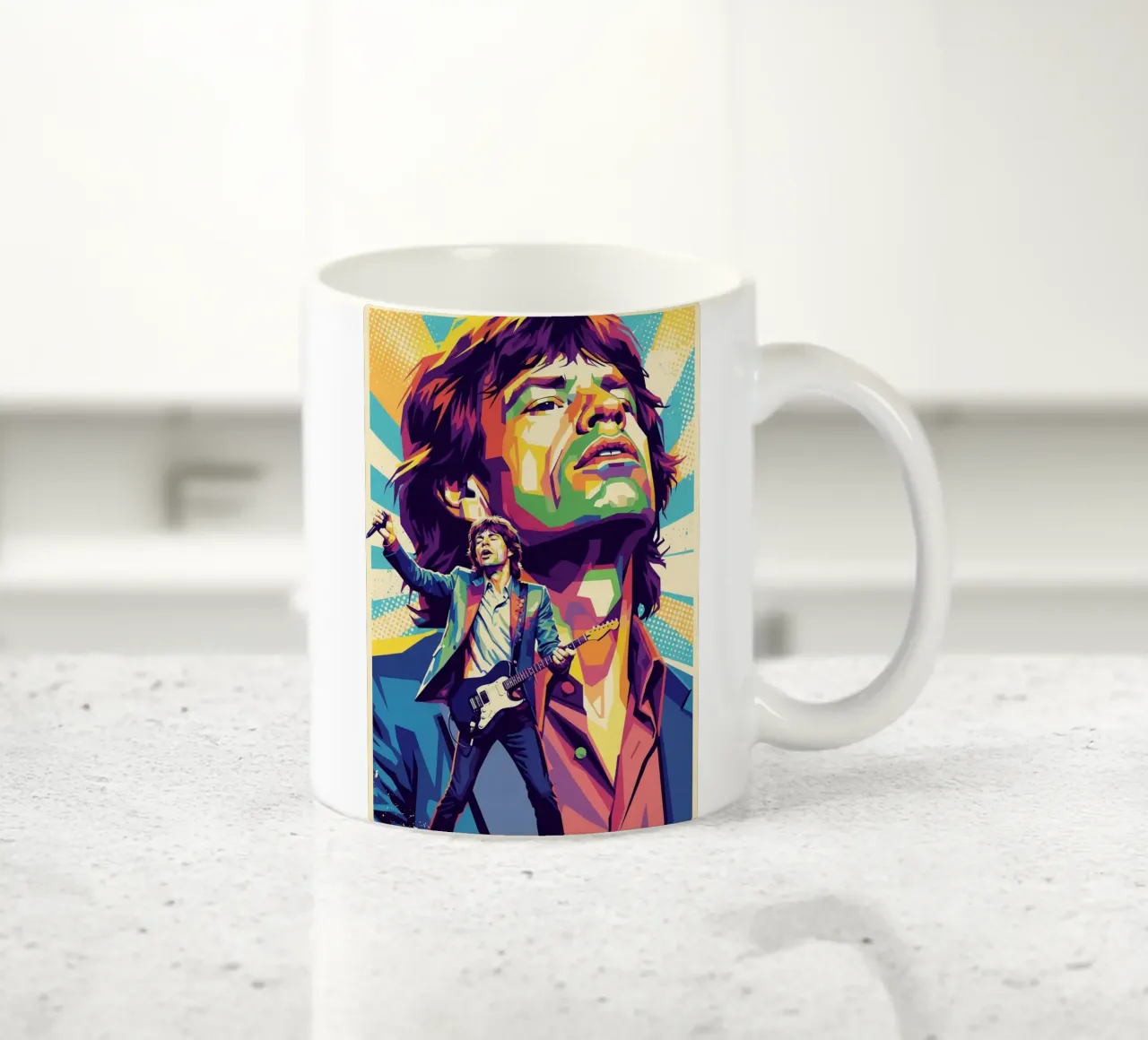 Mick Jagger - I Rolling Stones tazza in ceramica da Hantamrata