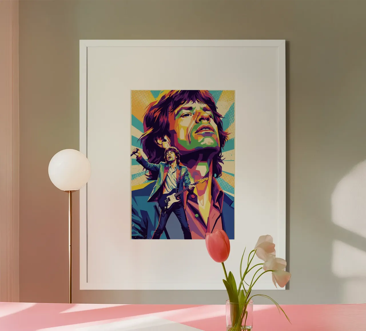 Mick Jagger - Los Rolling Stones poster de Hantamrata