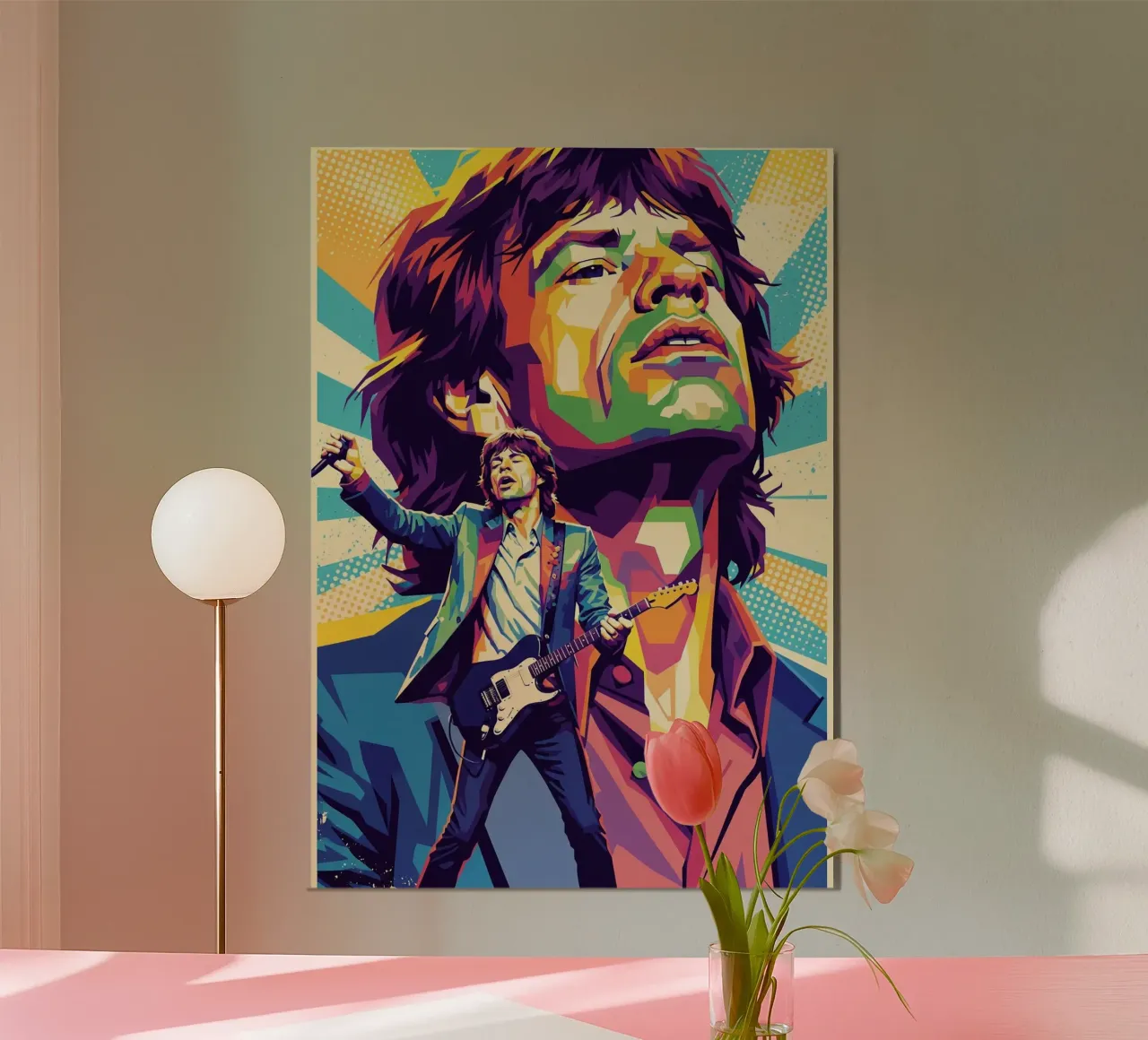 Mick Jagger - Los Rolling Stones poster de Hantamrata