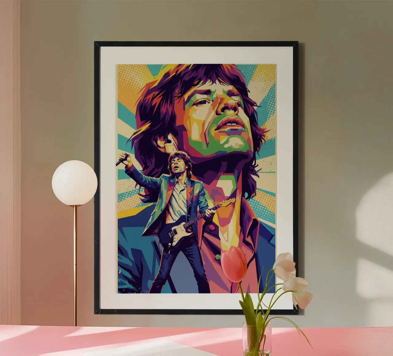 Mick Jagger - Los Rolling Stones poster de Hantamrata