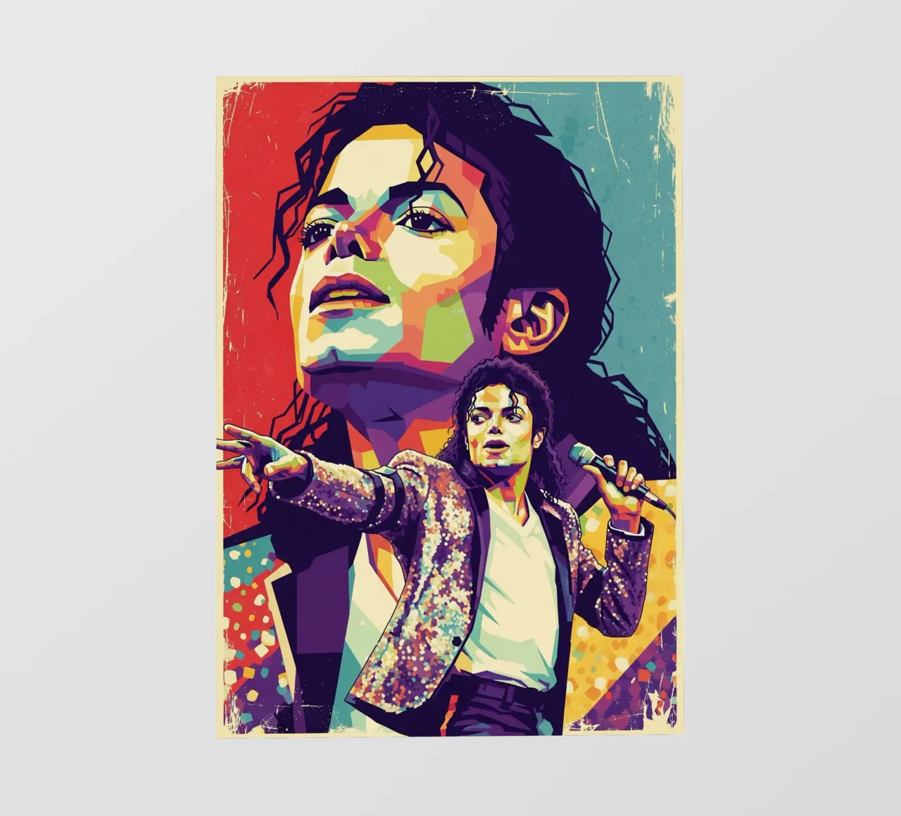 Michael Jackson in memoria pellicola backlit da Hantamrata