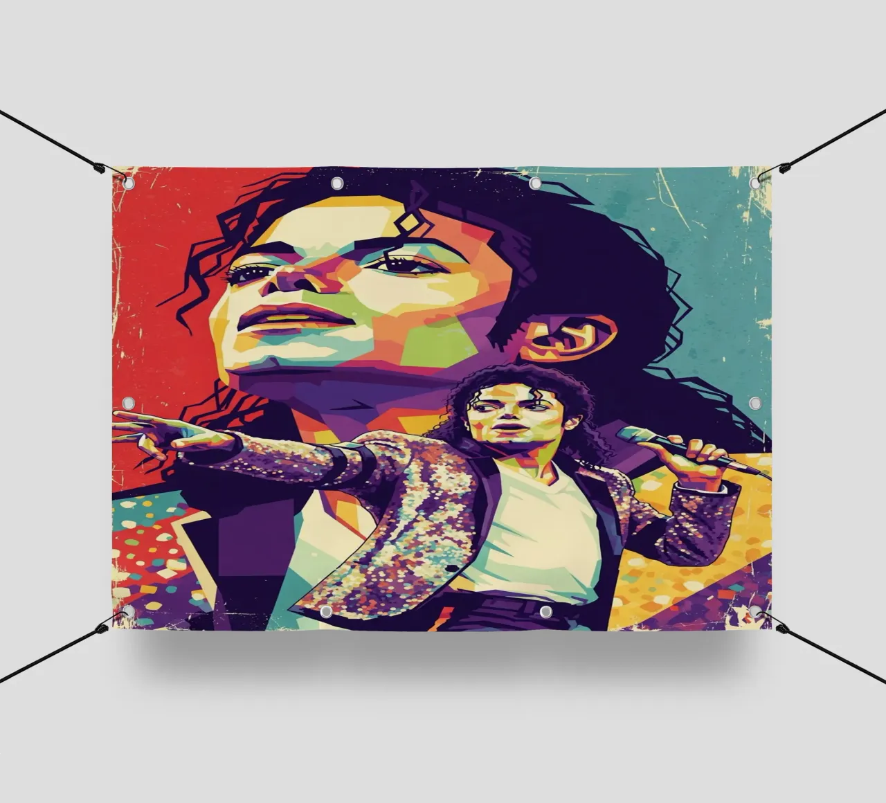 Michael Jackson in memoria telo in pvc da Hantamrata