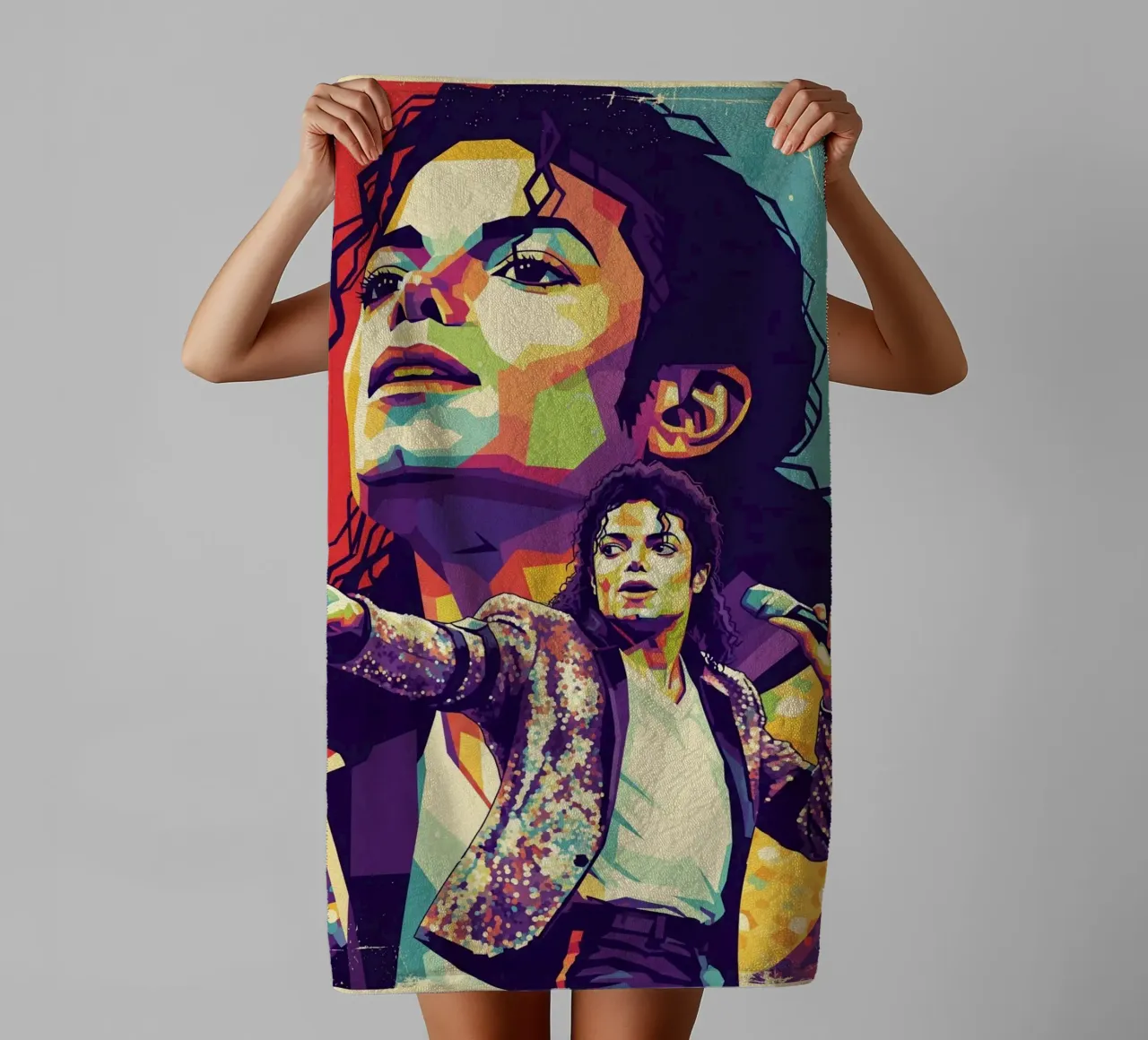 Michael Jackson in memory towel by Hantamrata