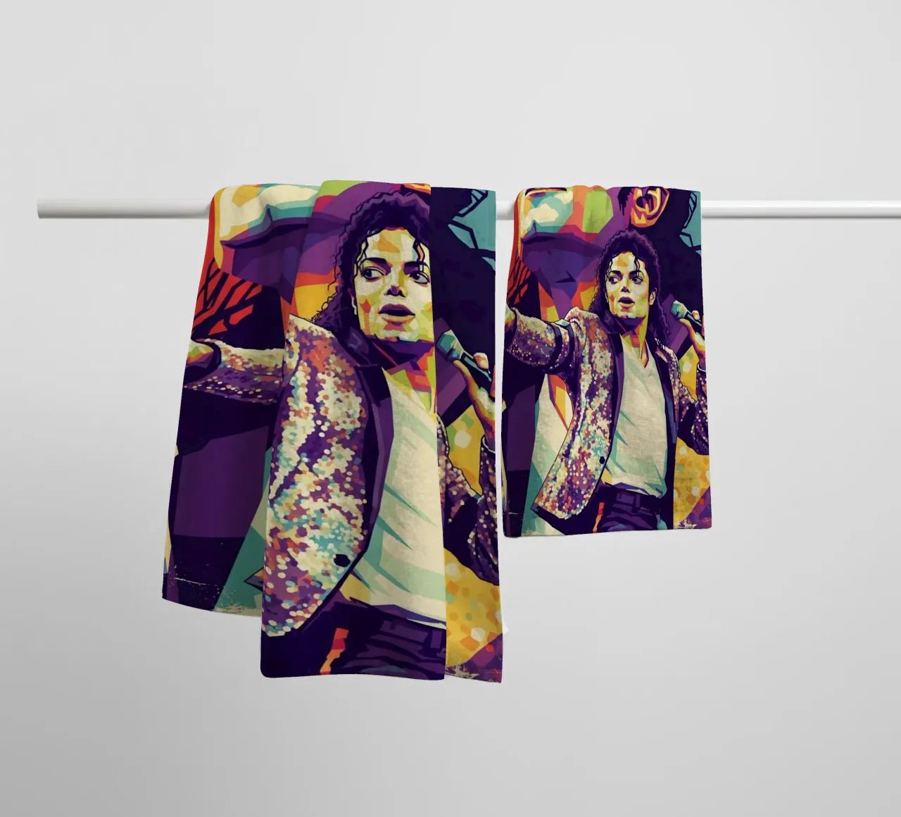 Michael Jackson in memory towel by Hantamrata