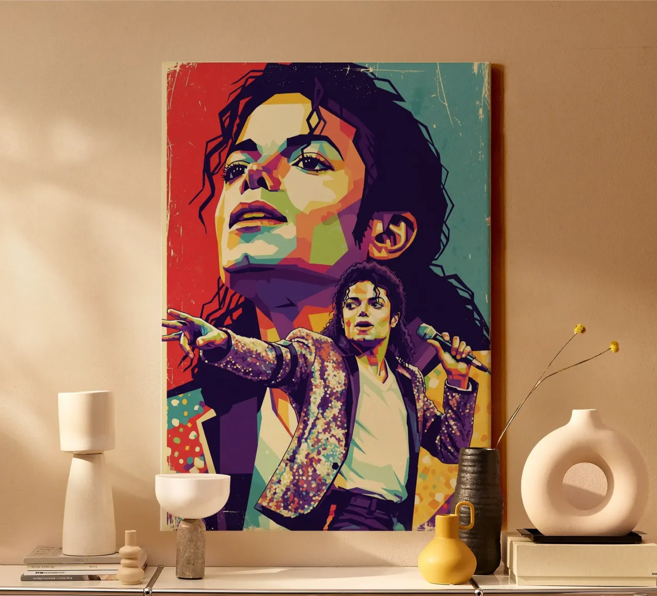 Michael Jackson in memory canvas by Hantamrata
