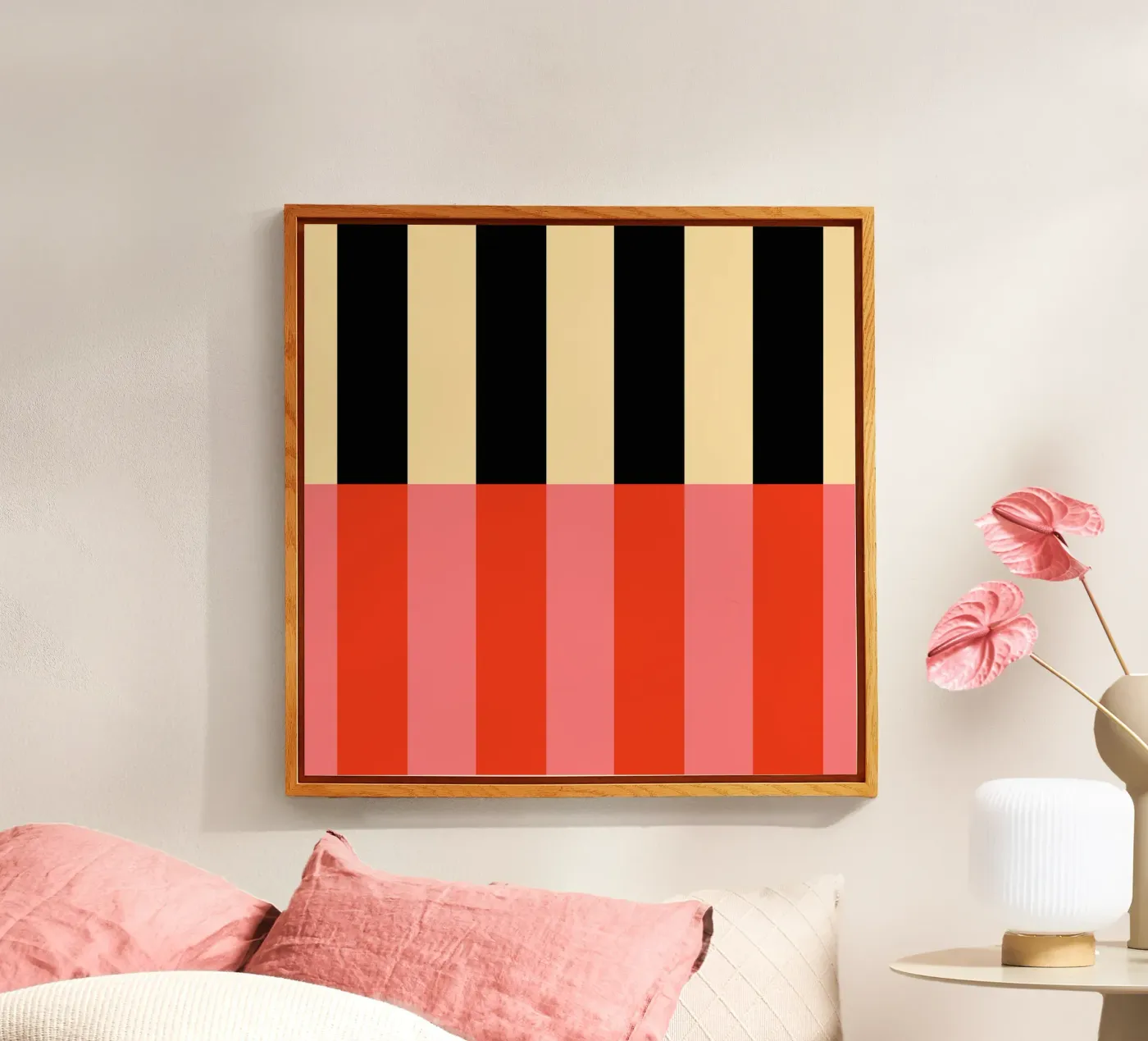 Block vibrant stripes No3 plexiglass da TijanaArtStudio88