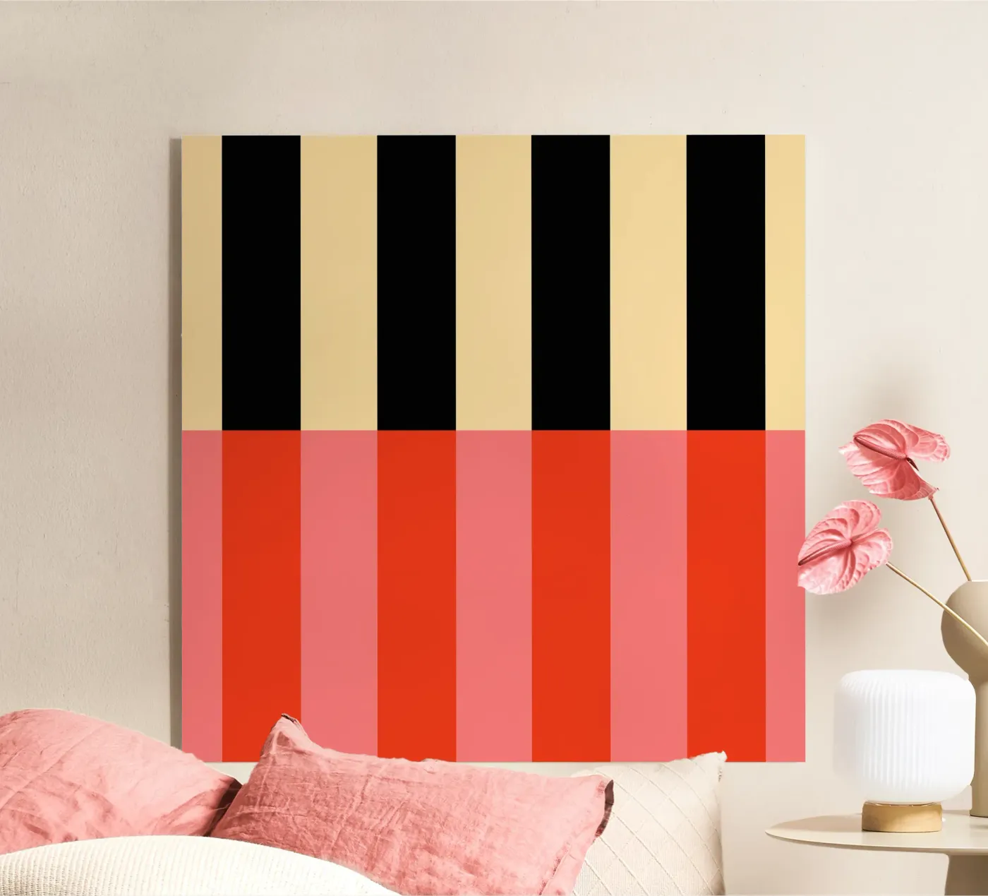 Block vibrant stripes No3 plexiglass da TijanaArtStudio88