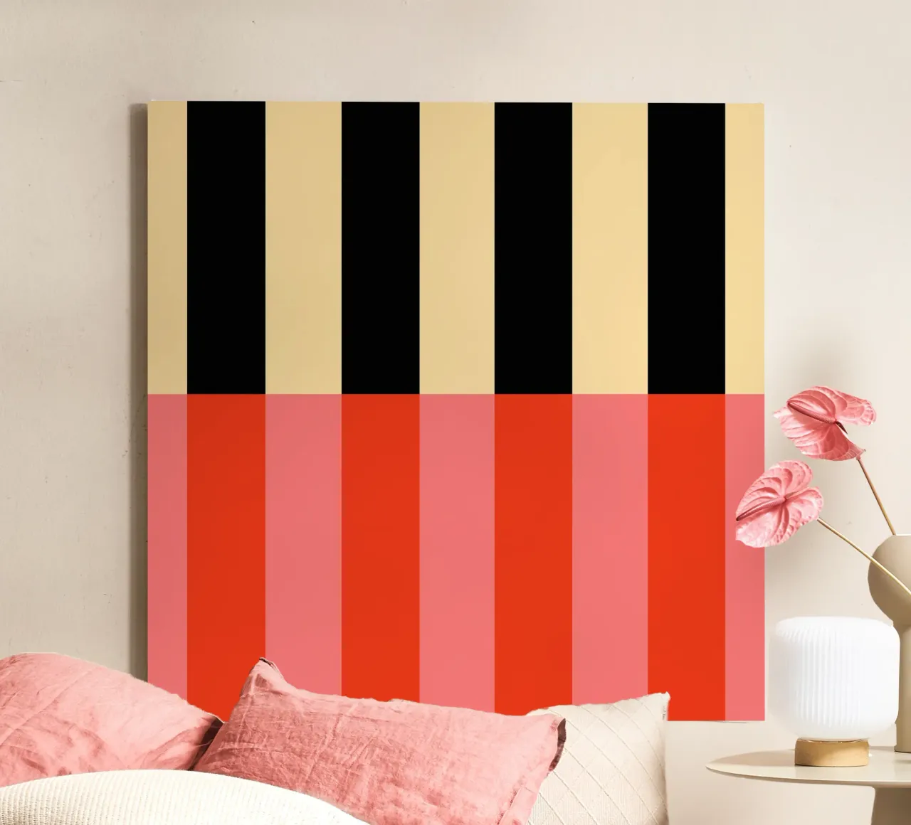 Block vibrant stripes No3 tela con Cornice a cassetta da TijanaArtStudio88