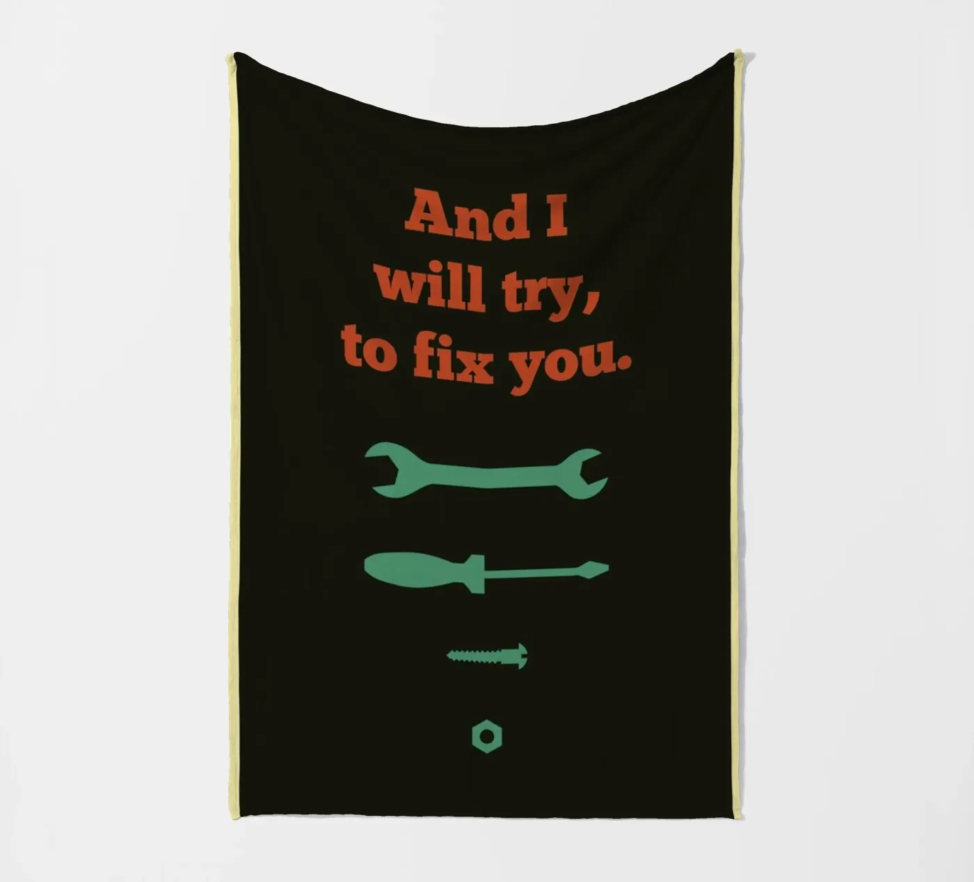 Fix You Fleecedecke von Rahma Projekt