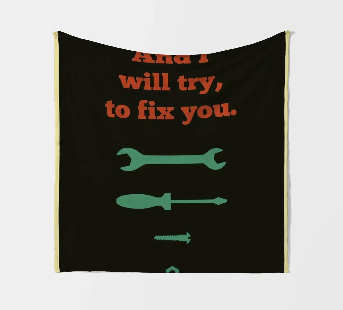 Fix You Fleecedecke von Rahma Projekt