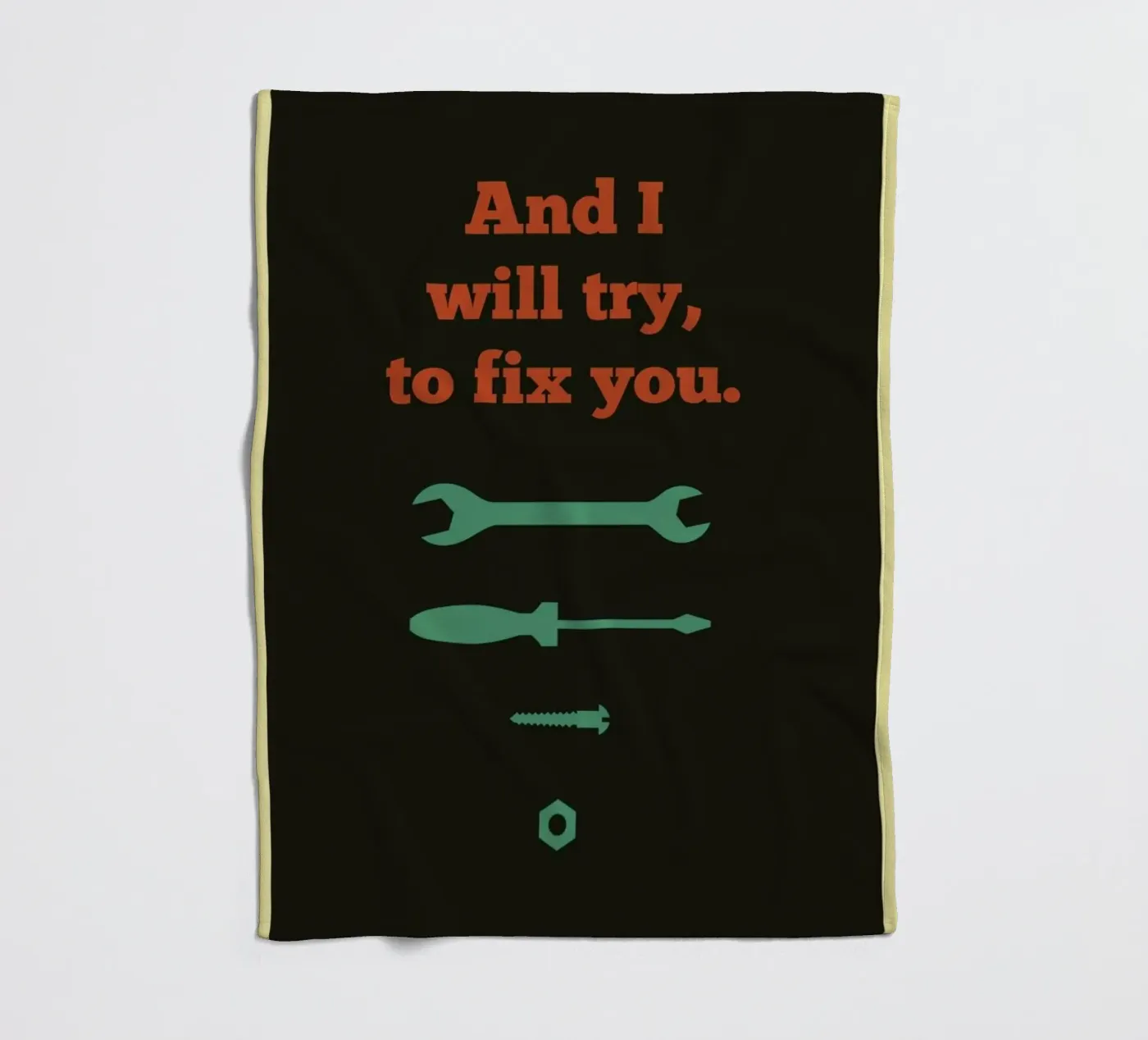 Fix You Fleecedecke von Rahma Projekt