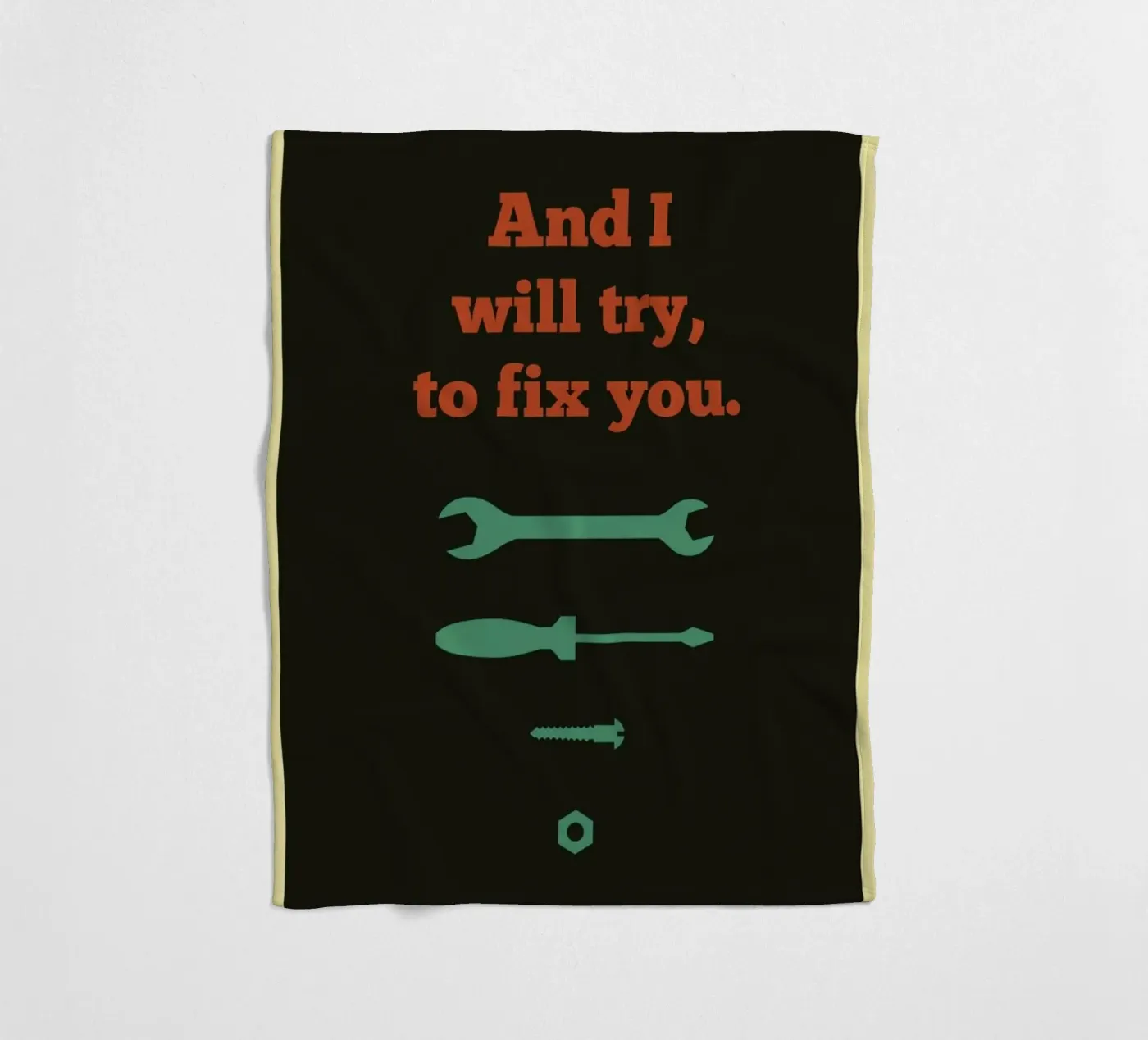 Fix You Fleecedecke von Rahma Projekt