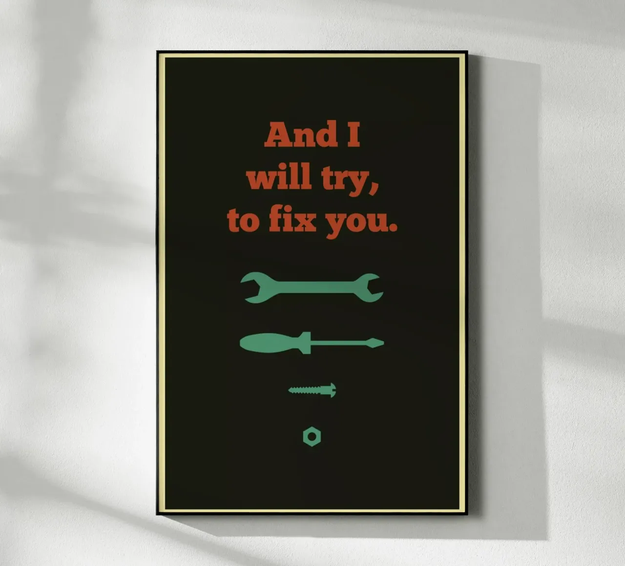 Fix You plexiglass da Rahma Projekt