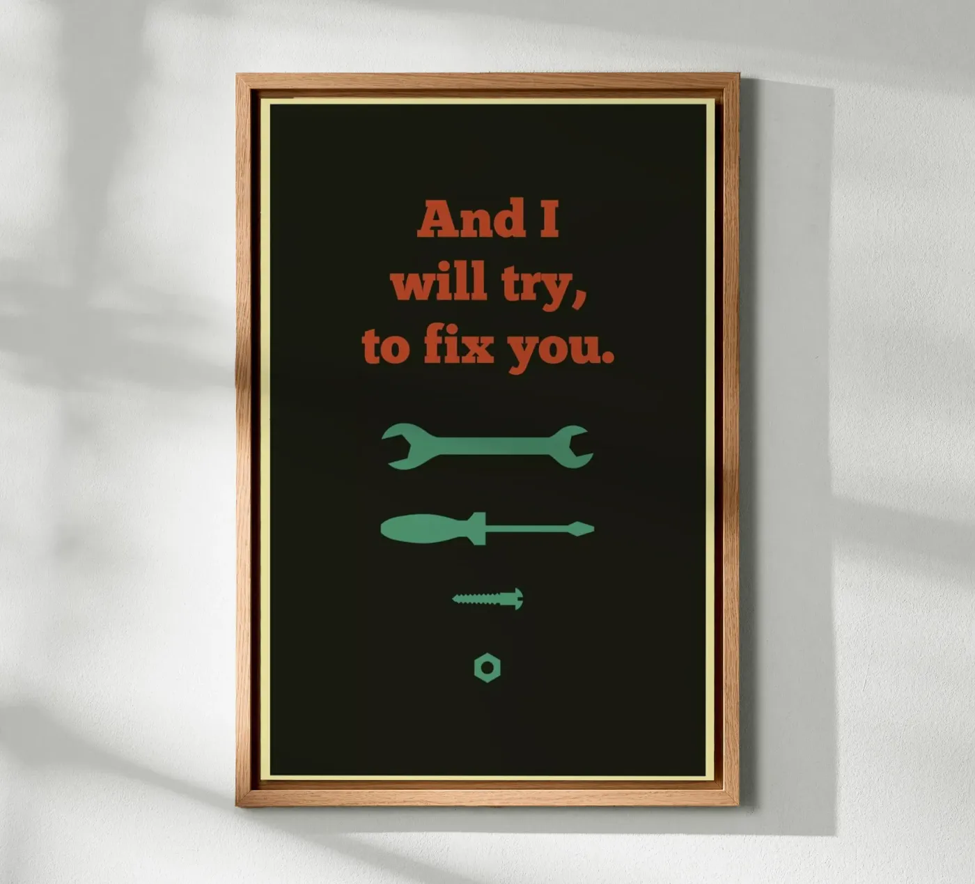 Fix You alluminio dibond da Rahma Projekt