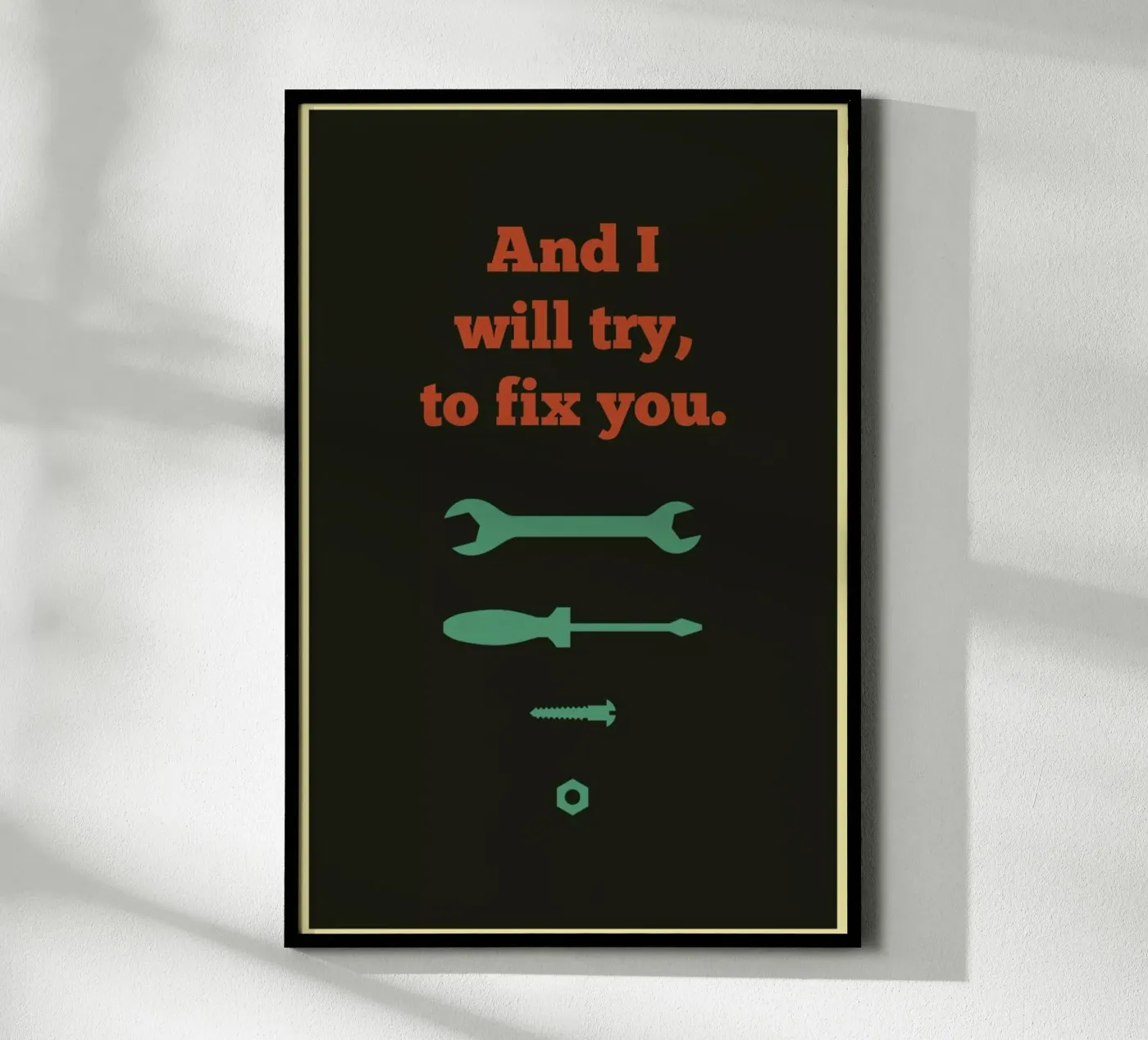 Fix You Poster von Rahma Projekt