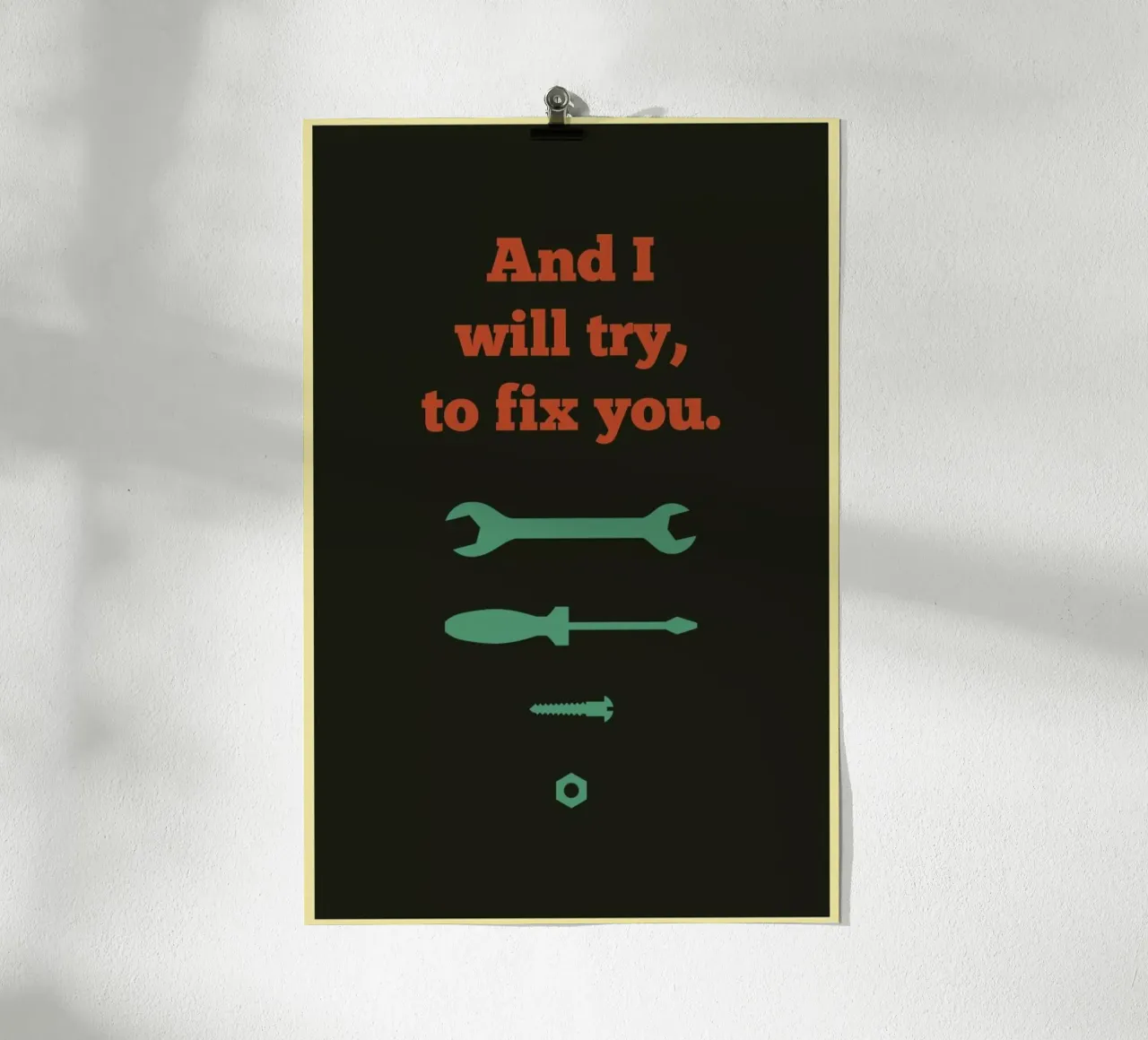 Fix You poster by Rahma Projekt