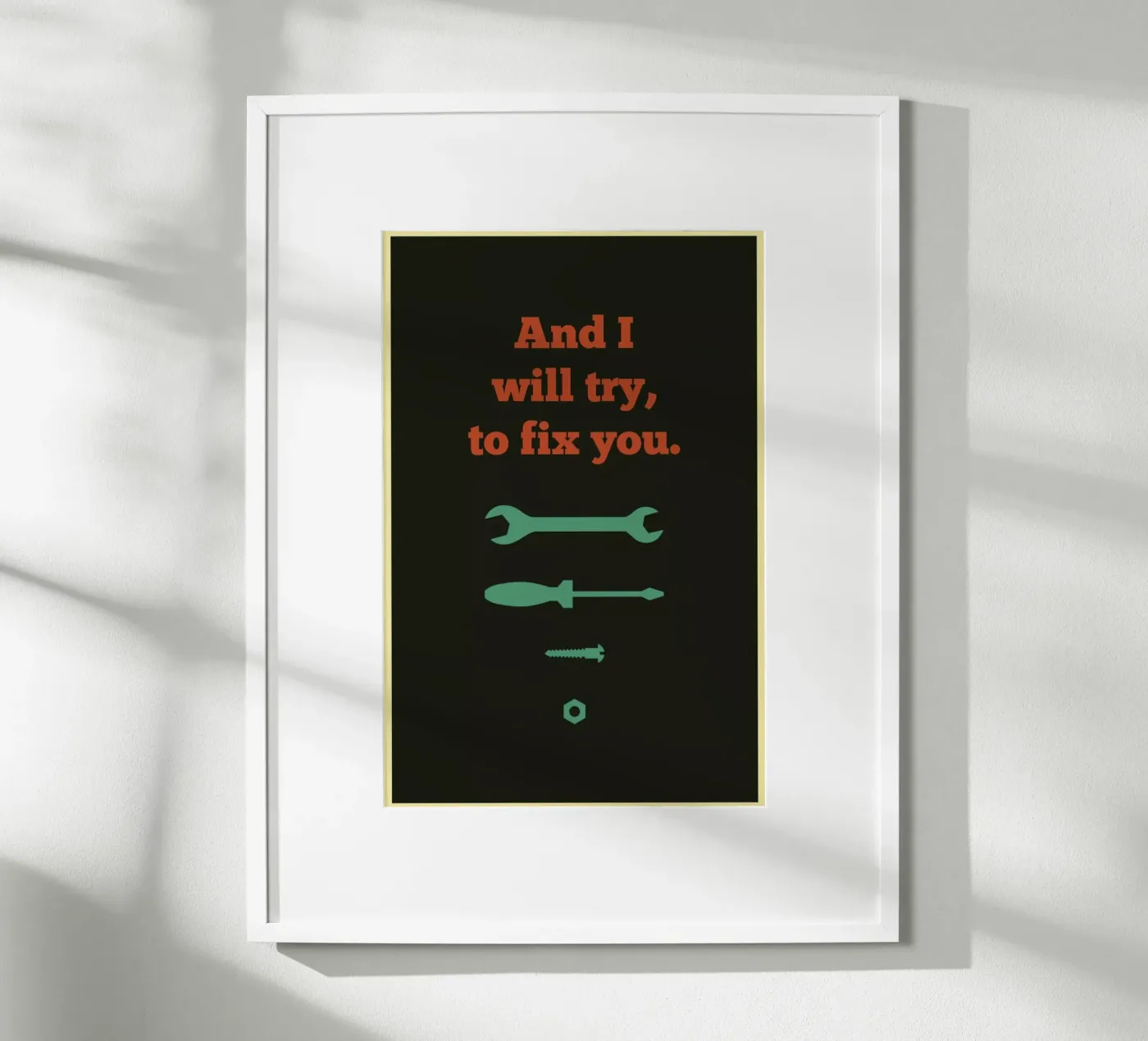 Fix You Poster von Rahma Projekt