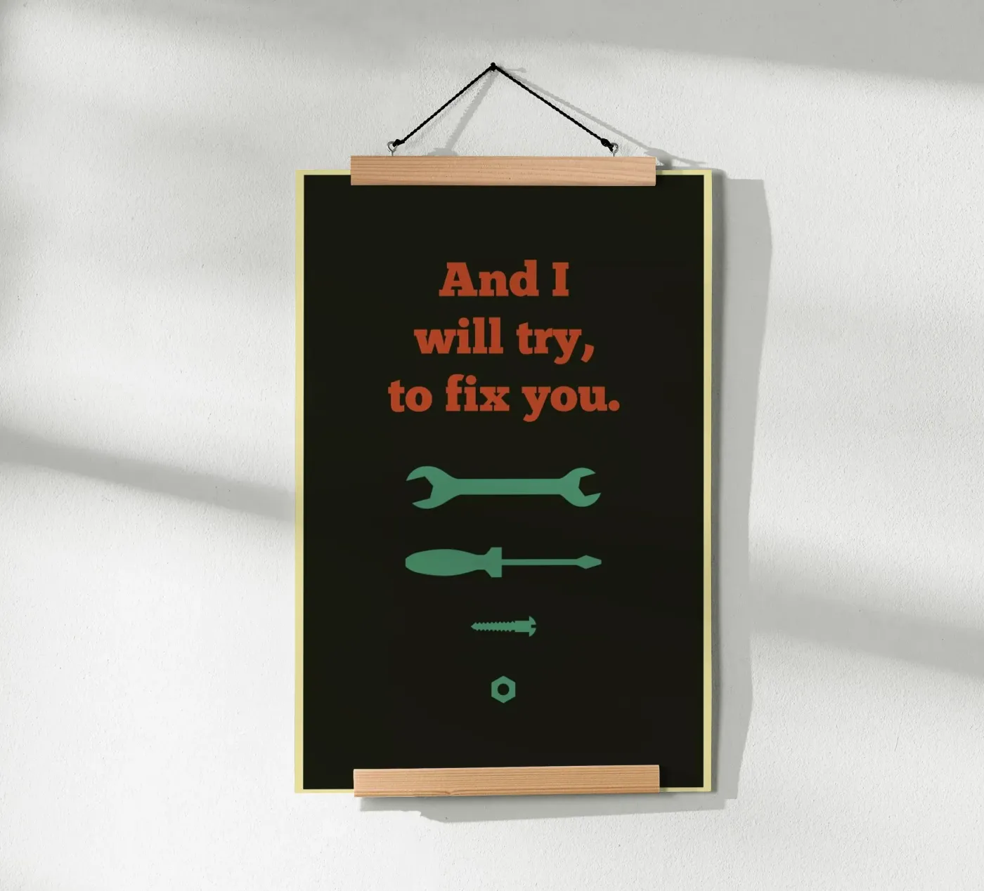Fix You Poster von Rahma Projekt