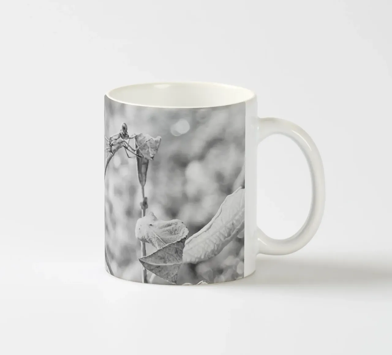 Bianco e nero - Libellule tazza in ceramica da MiniClic