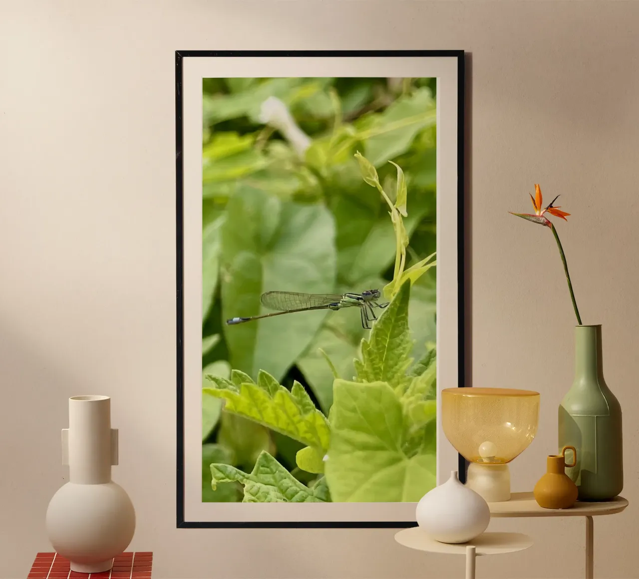 Uno scorcio di libellula estiva poster da MiniClic