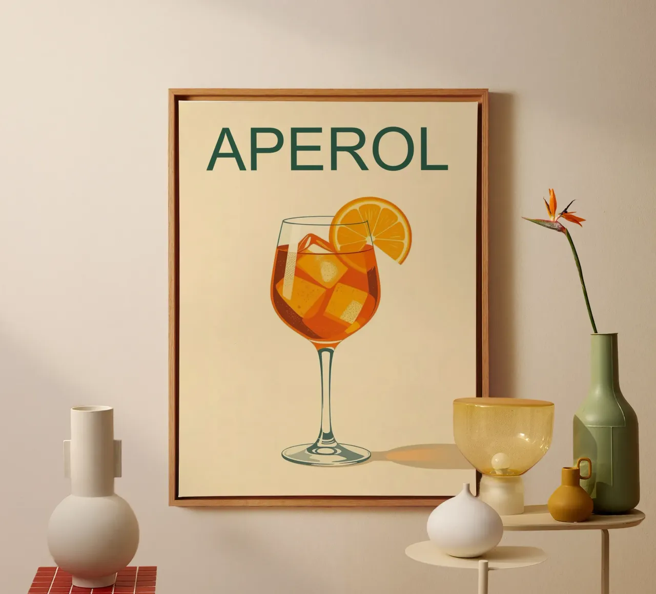 Aperol poster canvas met Baklijst van 🥝 KIWI STORE