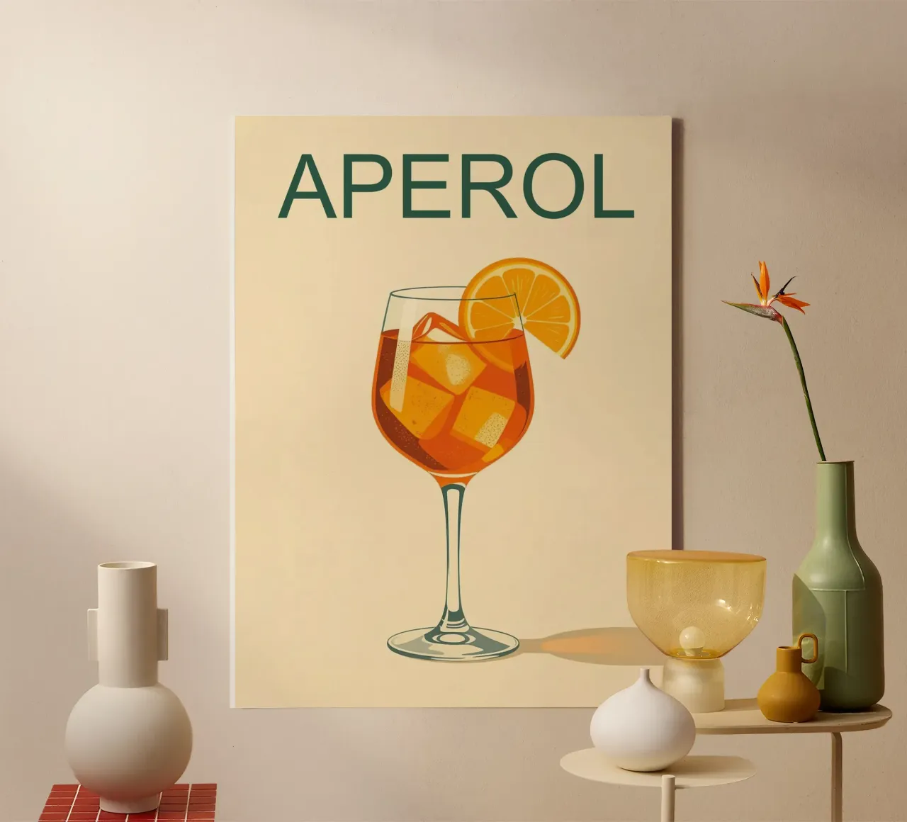 Aperol poster canvas met Baklijst van 🥝 KIWI STORE