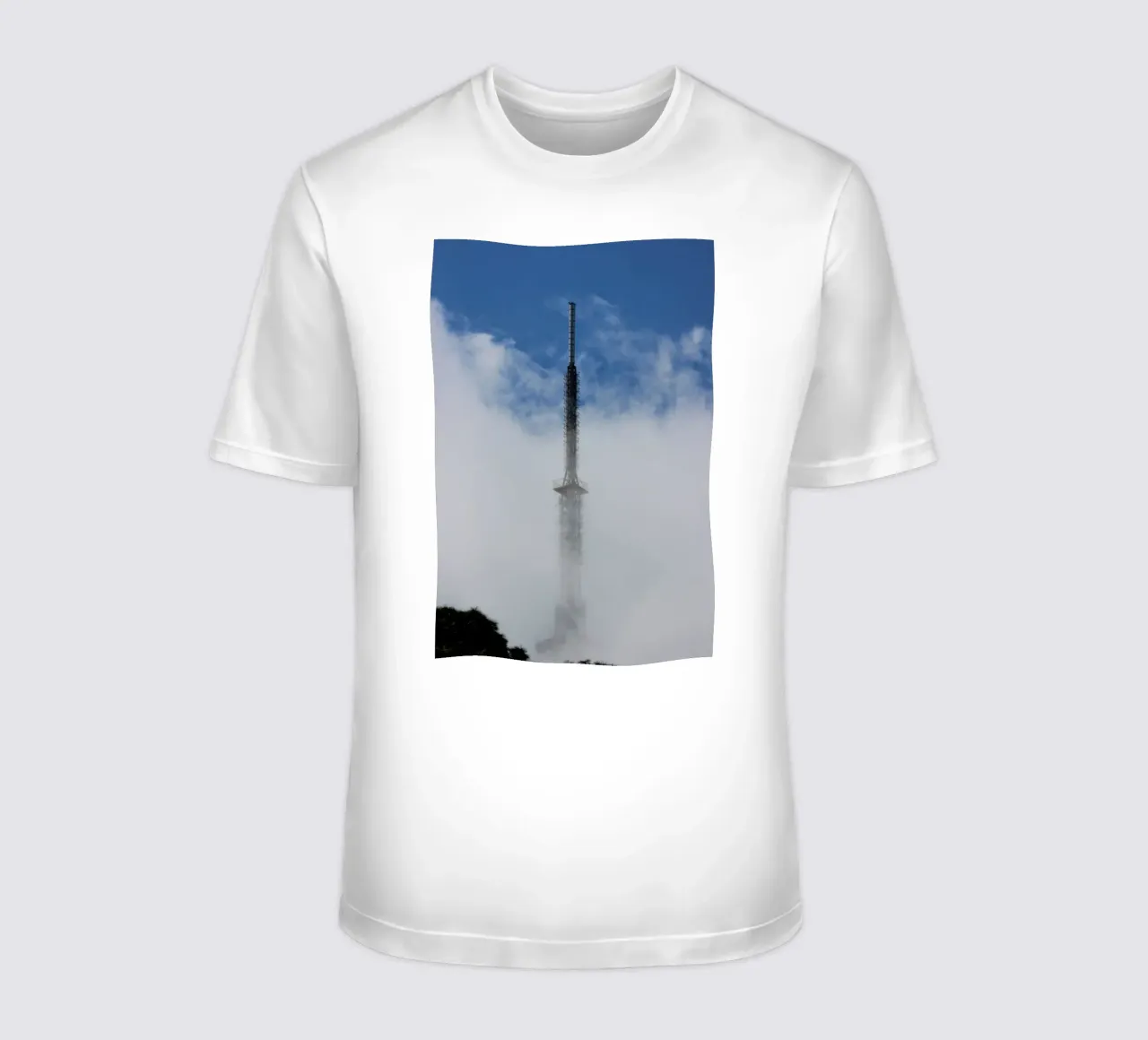 sky scape building in clouds t-shirt da comura