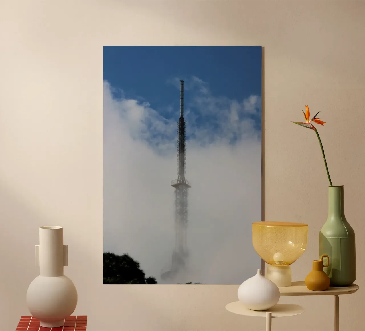 sky scape building in clouds plexiglass da comura