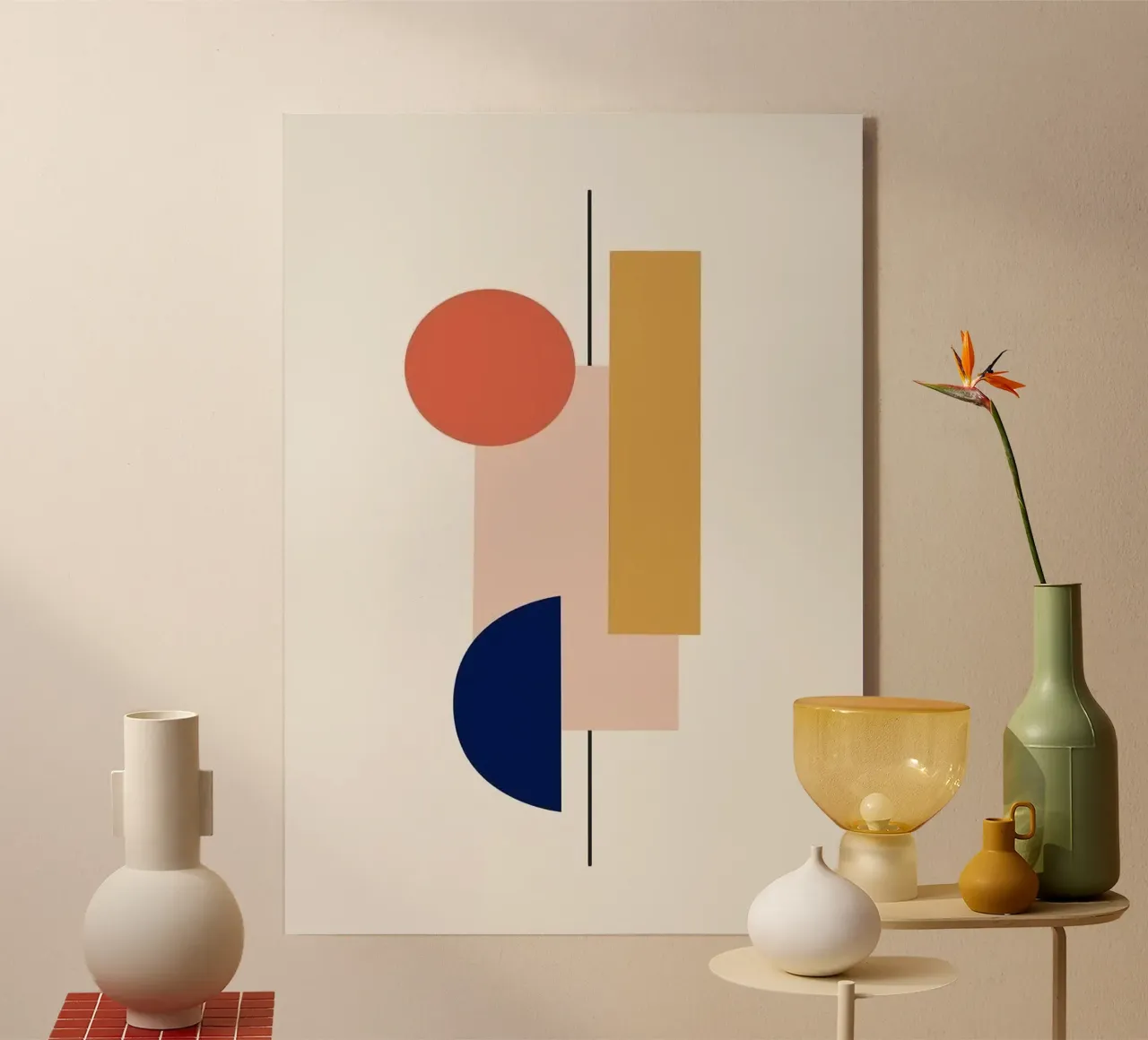 shape line in colorful plexiglass da comura