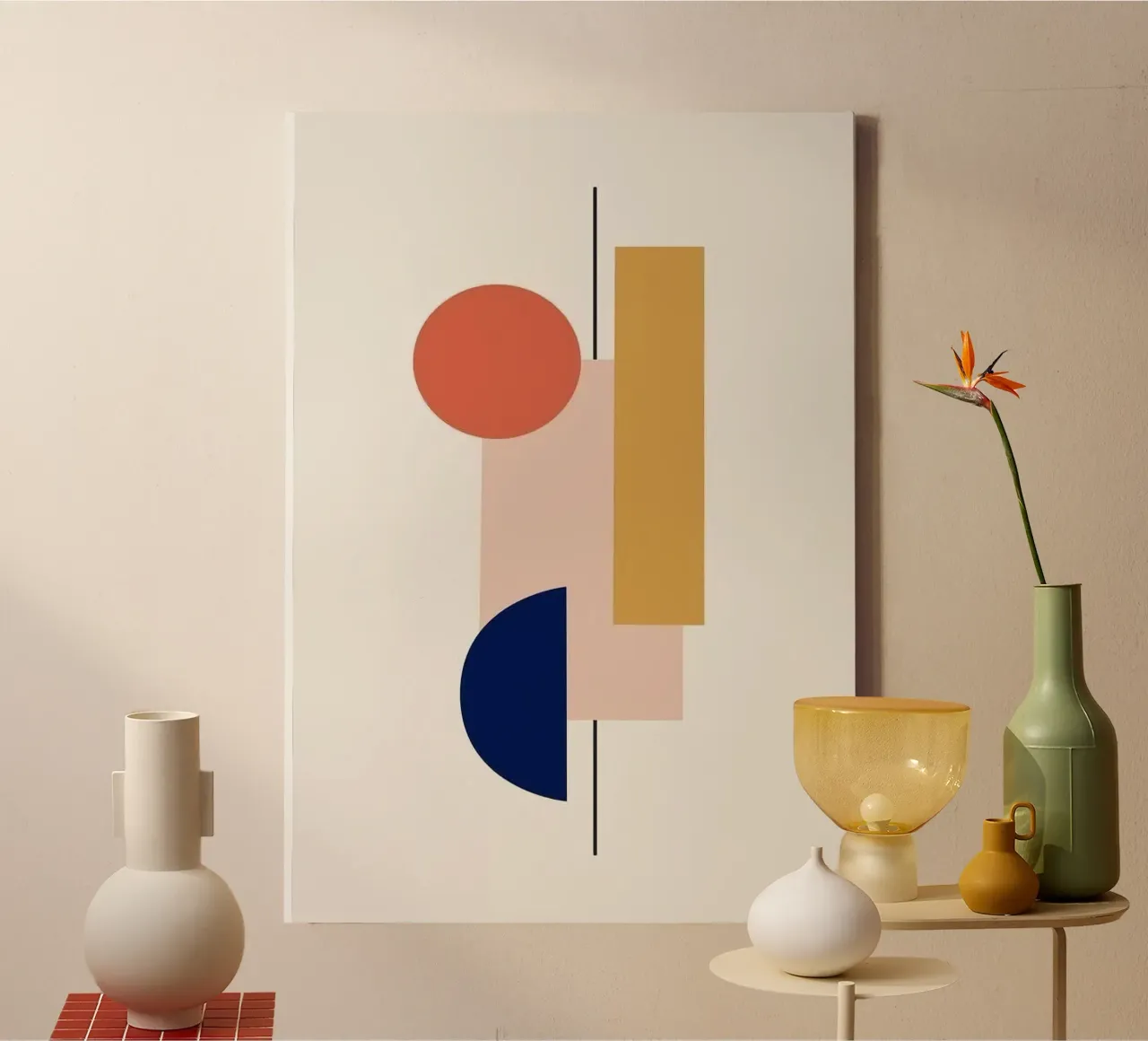 shape line in colorful canvas met Baklijst van comura