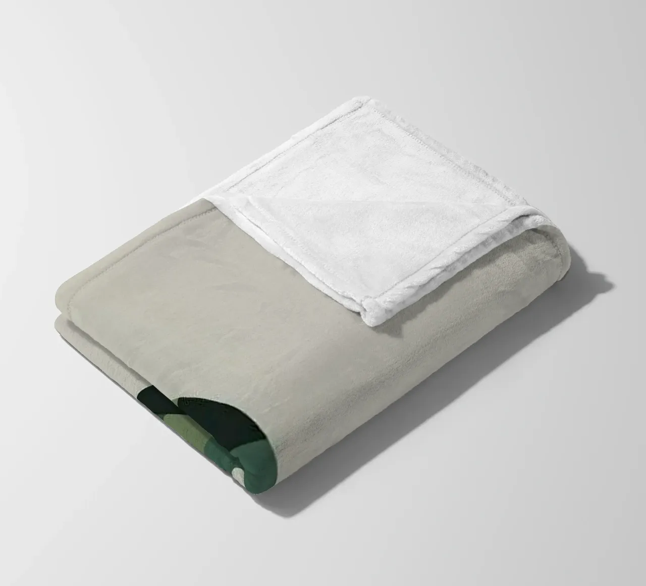 leaf and cat coperta in pile da comura