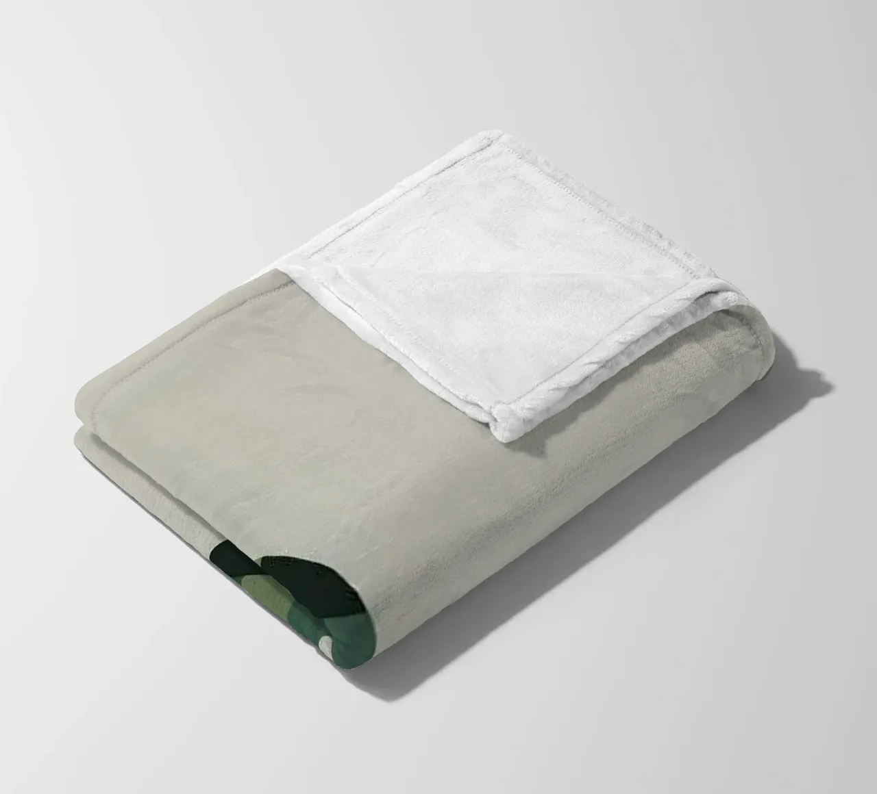 leaf and cat coperta in pile da comura