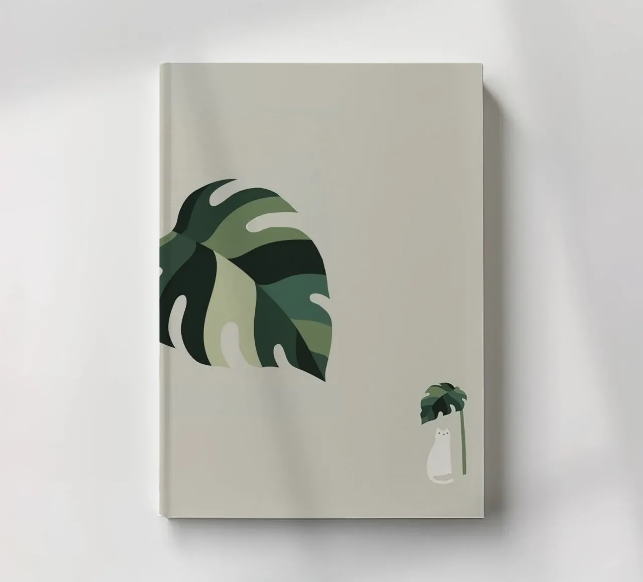 leaf and cat notebook by comura