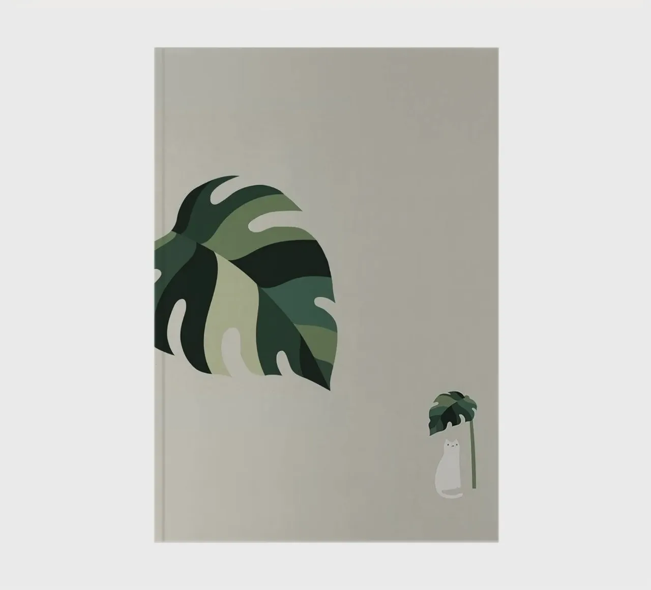 leaf and cat notebook by comura