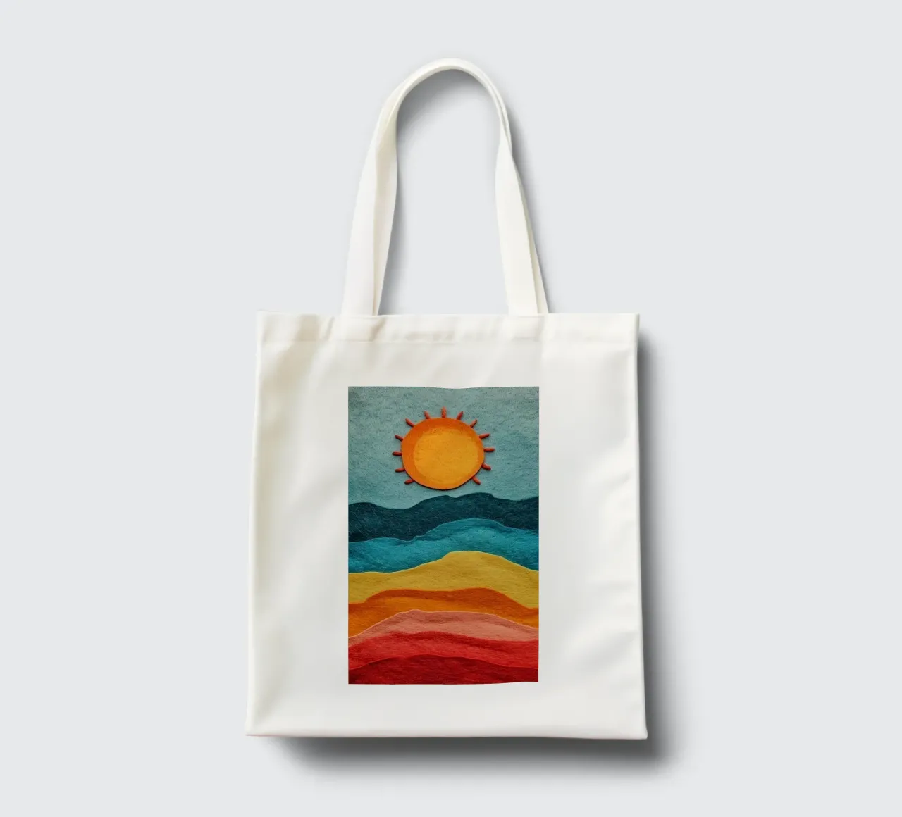 sun and color gradient borsa in juta da comura