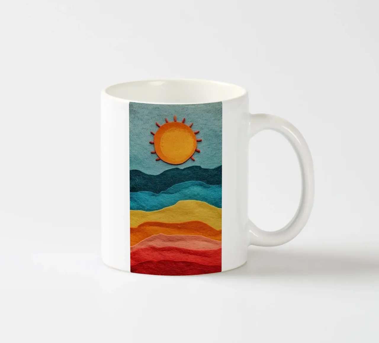 sun and color gradient tazza in ceramica da comura