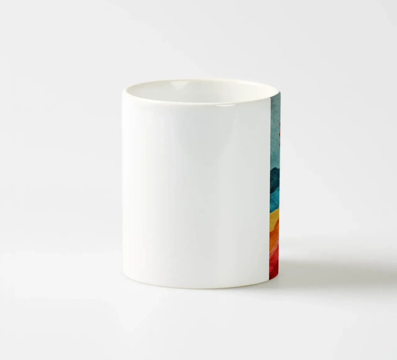 sun and color gradient tazza in ceramica da comura