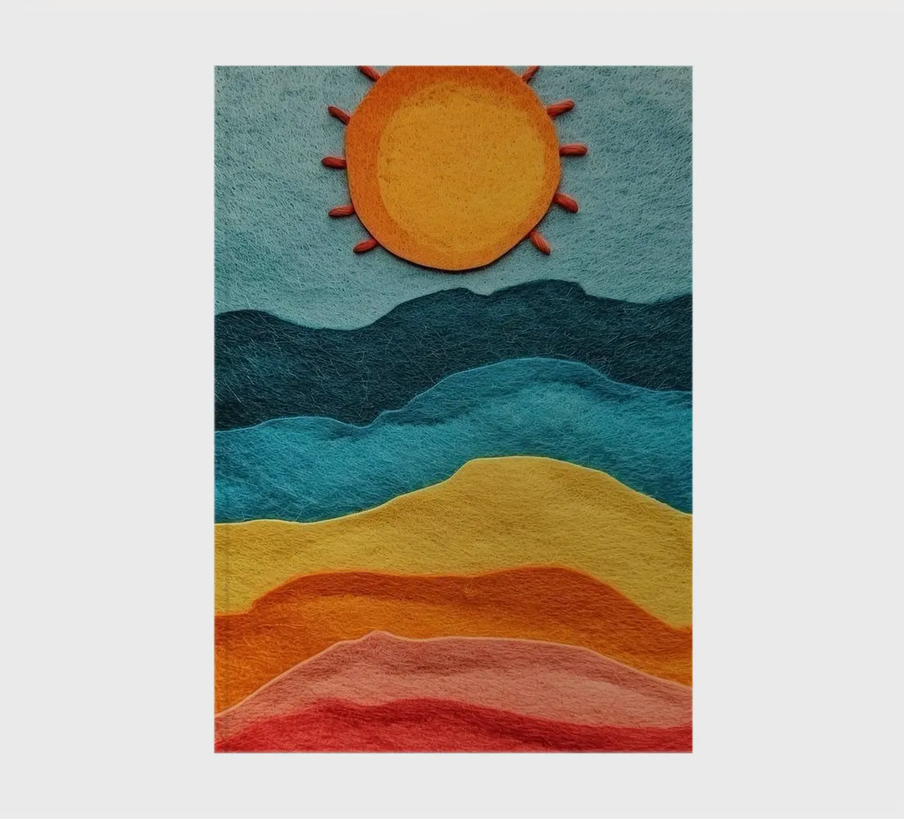 sun and color gradient notebook by comura